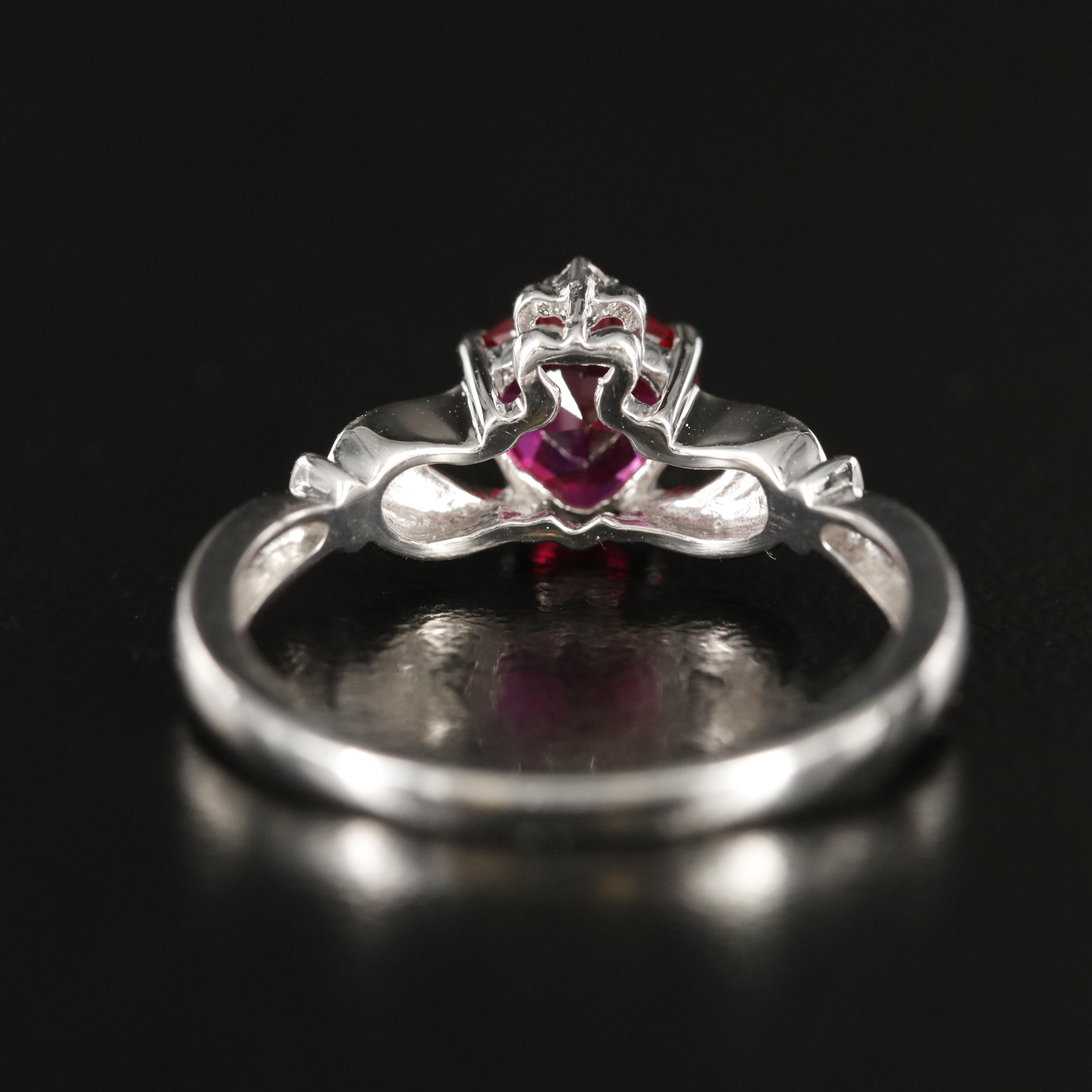 Sterling Ruby and Sapphire Ring