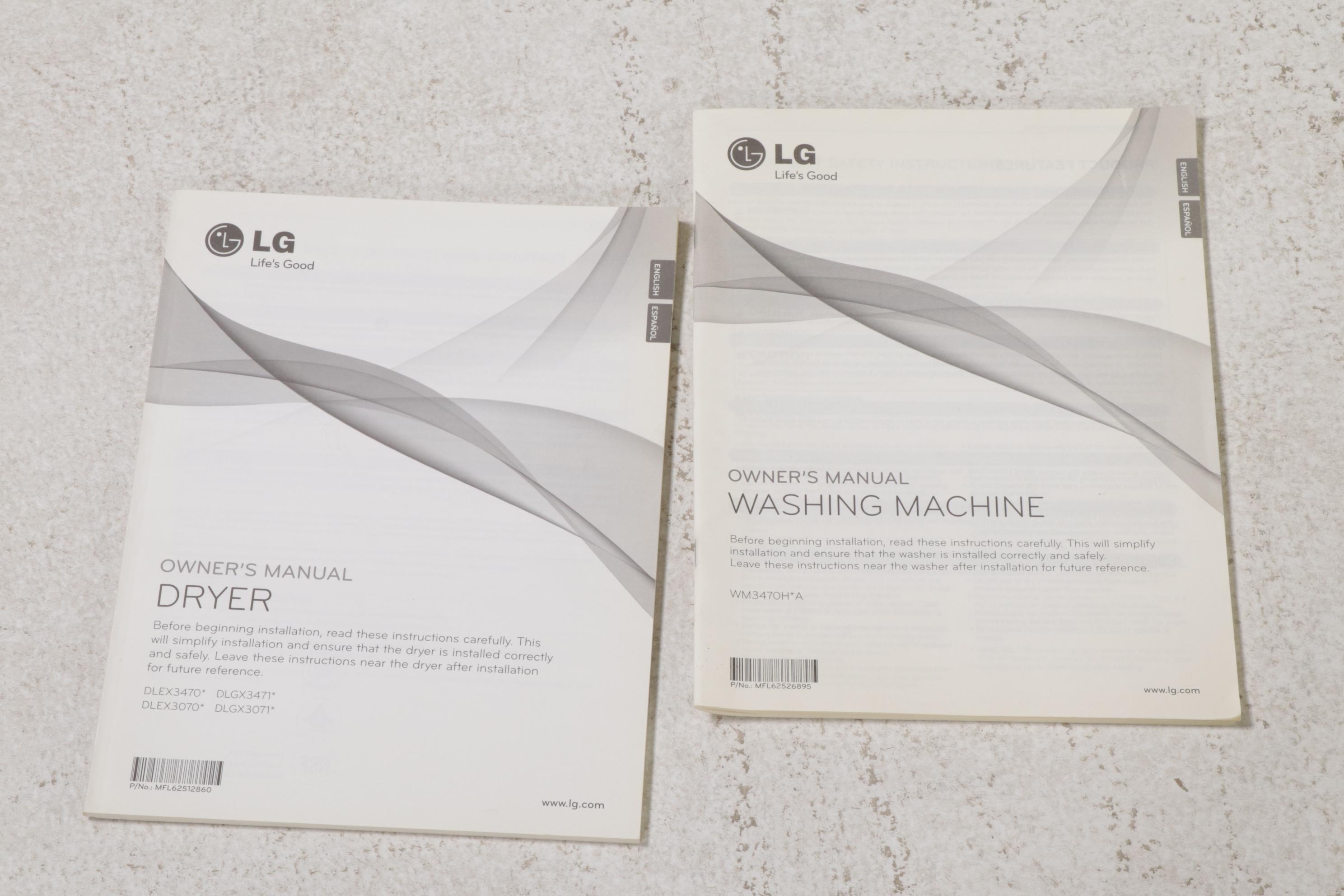 LG Graphite Steel 4.6 Cu. Ft. Turbo Washer, 7.3 Cu. Ft. Steam Dryer on Pedestals