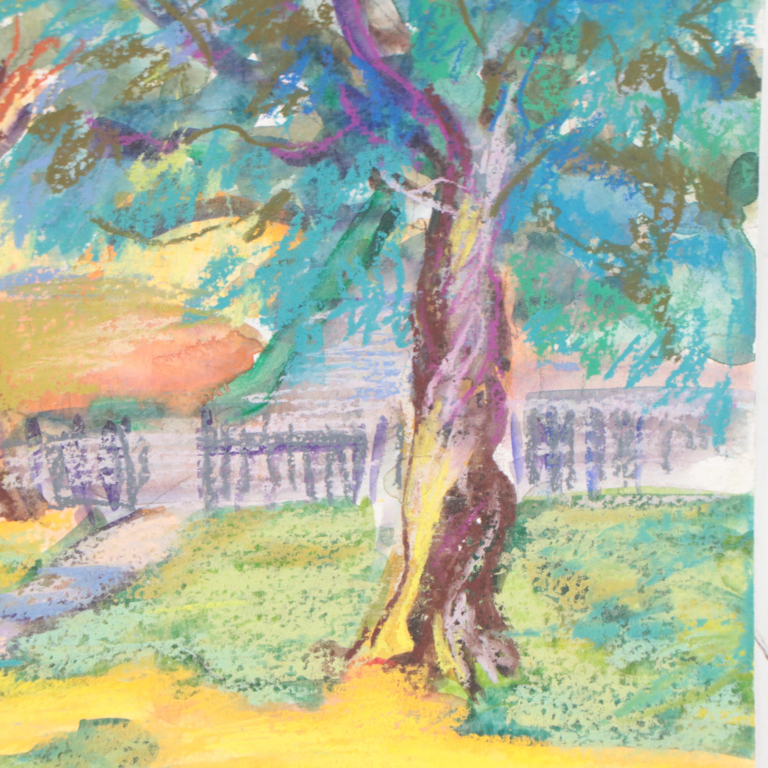 Marina Mozhayeva Landscape Pastel Drawing, 21st Century