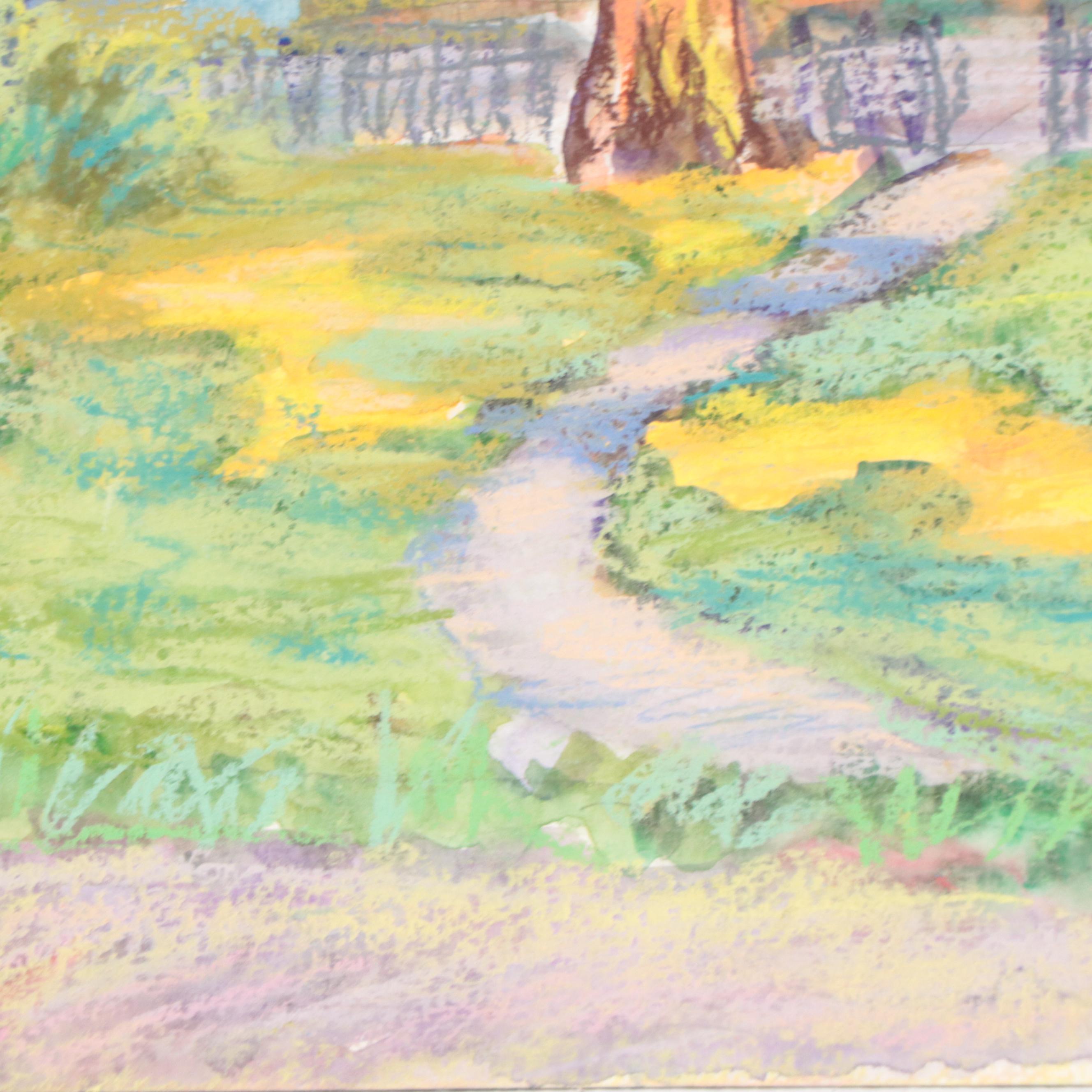 Marina Mozhayeva Landscape Pastel Drawing, 21st Century