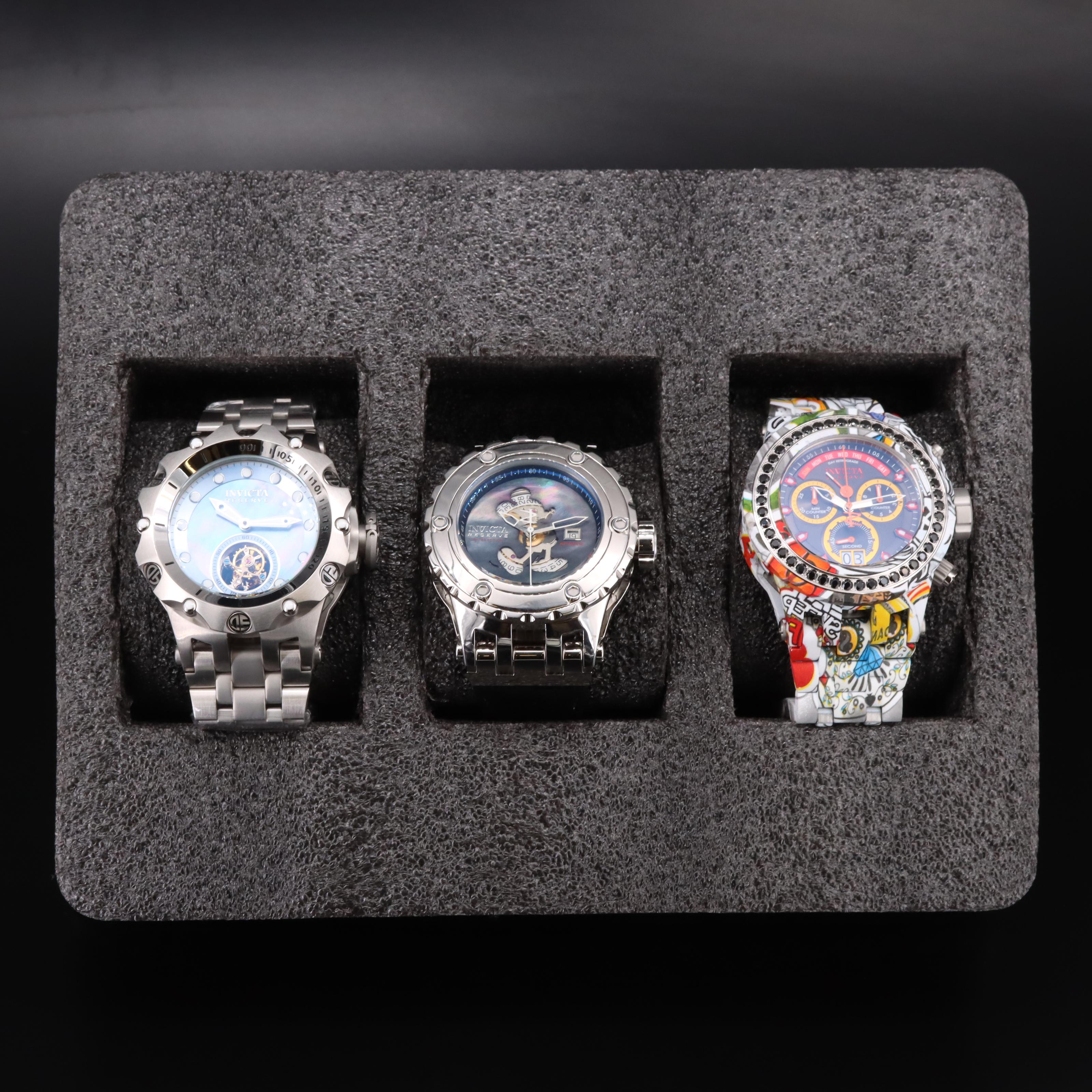 Limited Edition Disney, Tourbillon and Invicta Watches