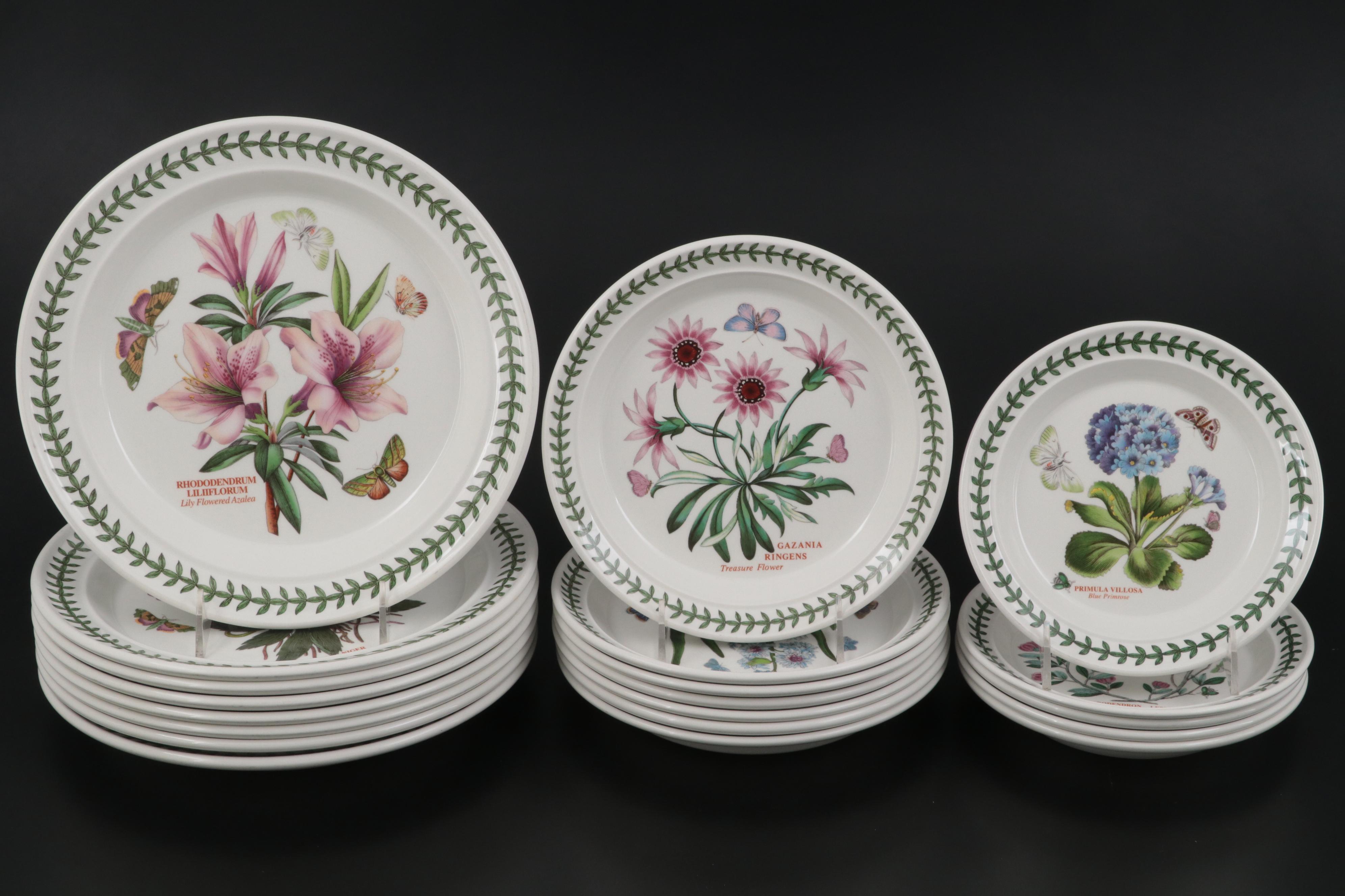 Portmeirion "The Botanic Garden" Ceramic Dinnerware and Footed Tureen