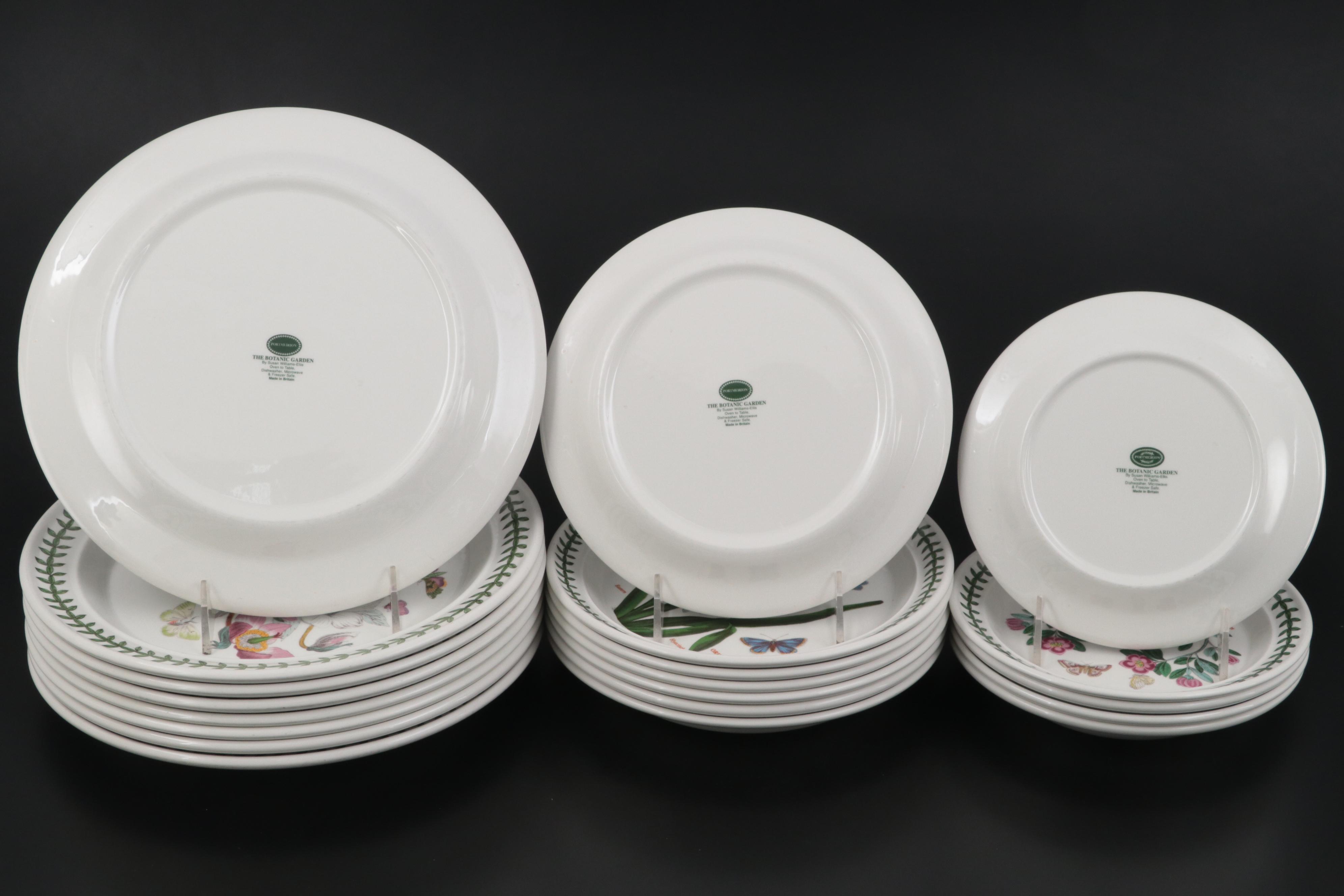 Portmeirion "The Botanic Garden" Ceramic Dinnerware and Footed Tureen