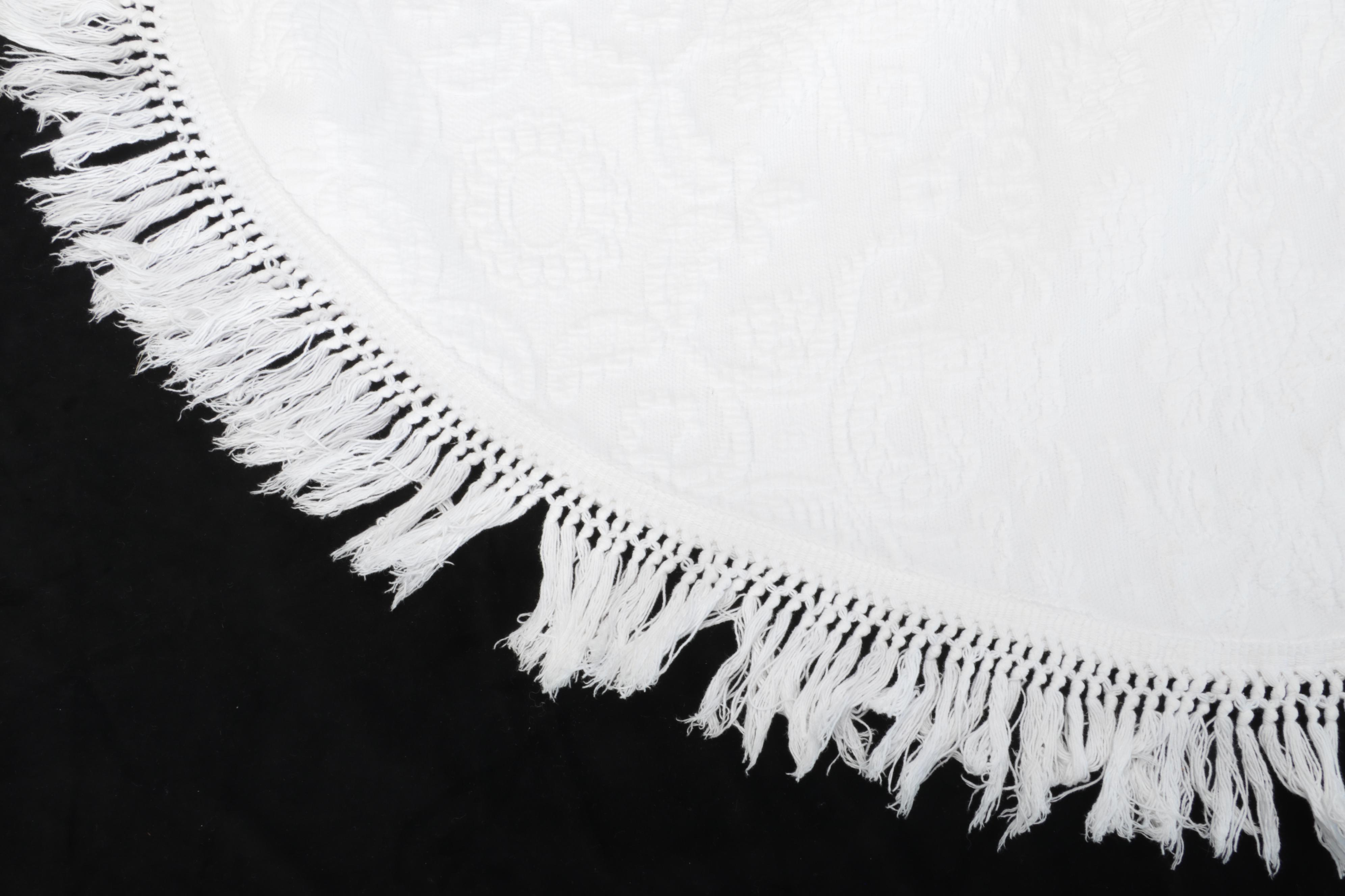 Bates"Queen Elizabeth" Queen Bedspread with Other Matelasse and Wool Bed Linens