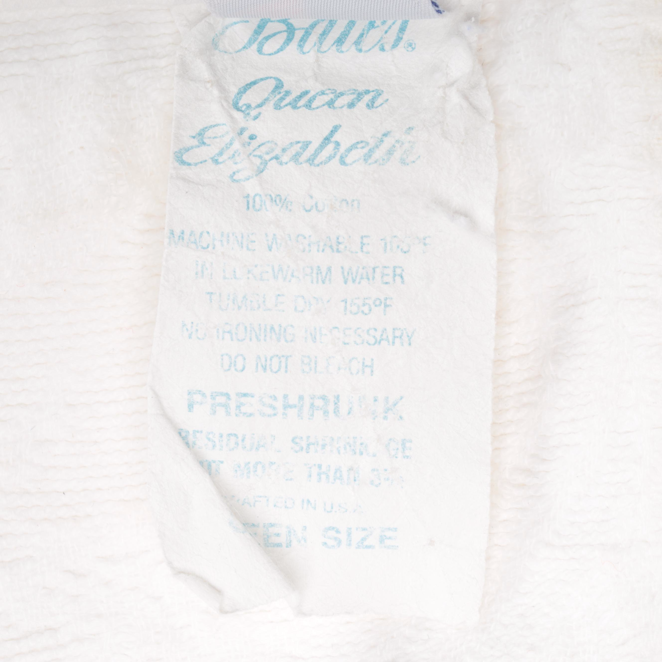 Bates"Queen Elizabeth" Queen Bedspread with Other Matelasse and Wool Bed Linens