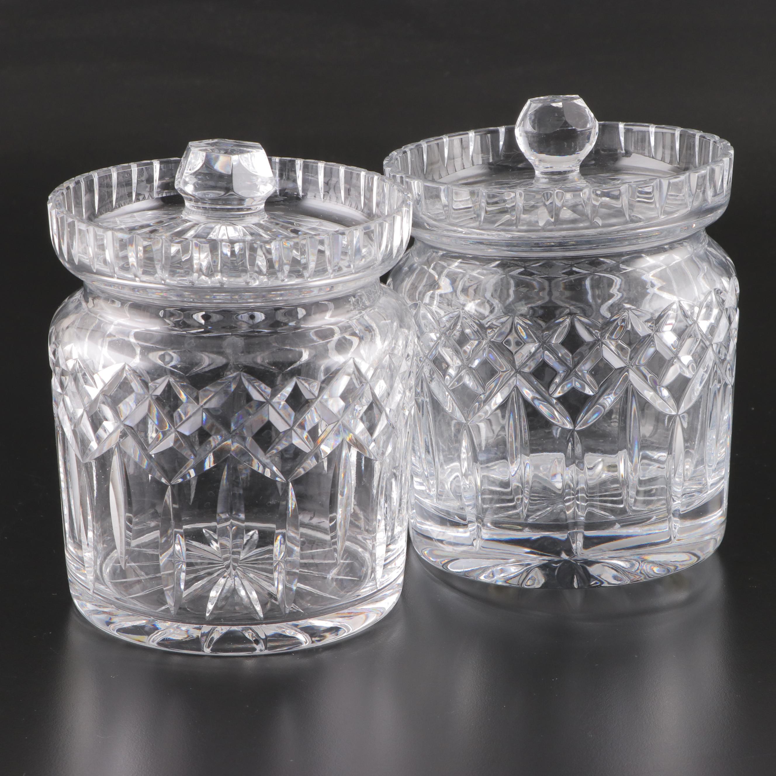 Waterford Crystal "Lismore" Biscuit Barrels