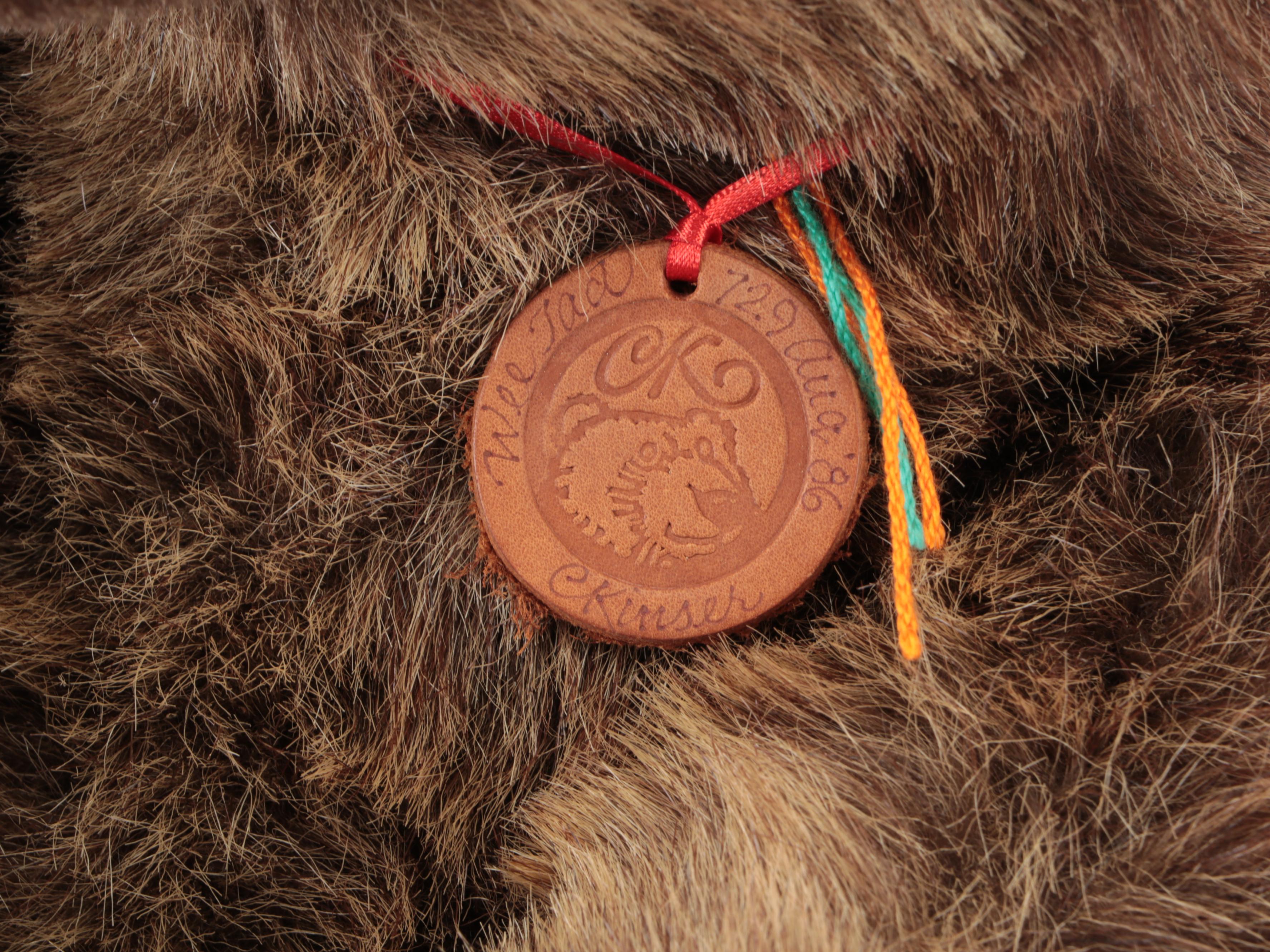 Charleen Kinser Designs Stuffed "Wee Tad" Bear with Other Stuffed Animals