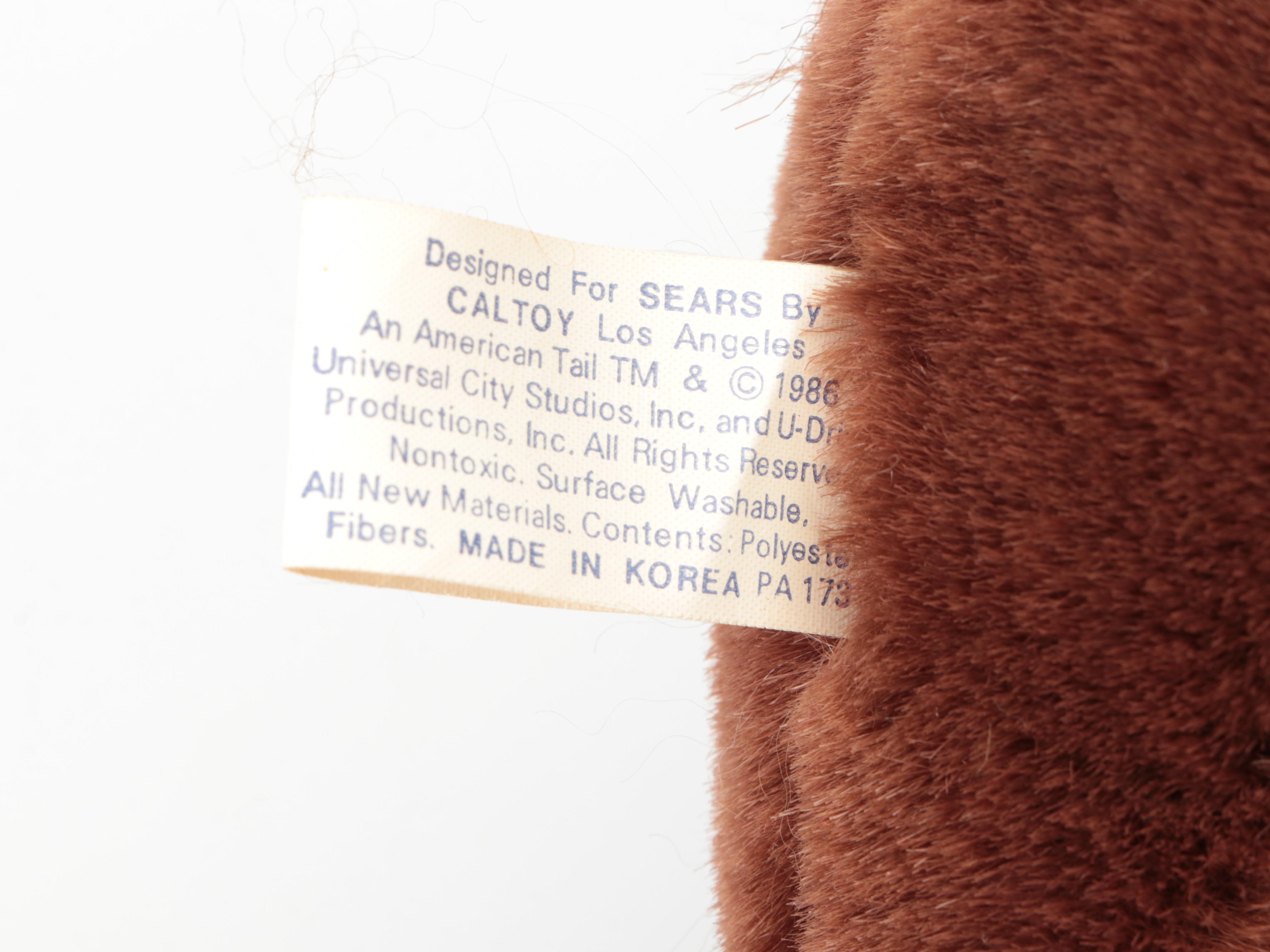 Charleen Kinser Designs Stuffed "Wee Tad" Bear with Other Stuffed Animals