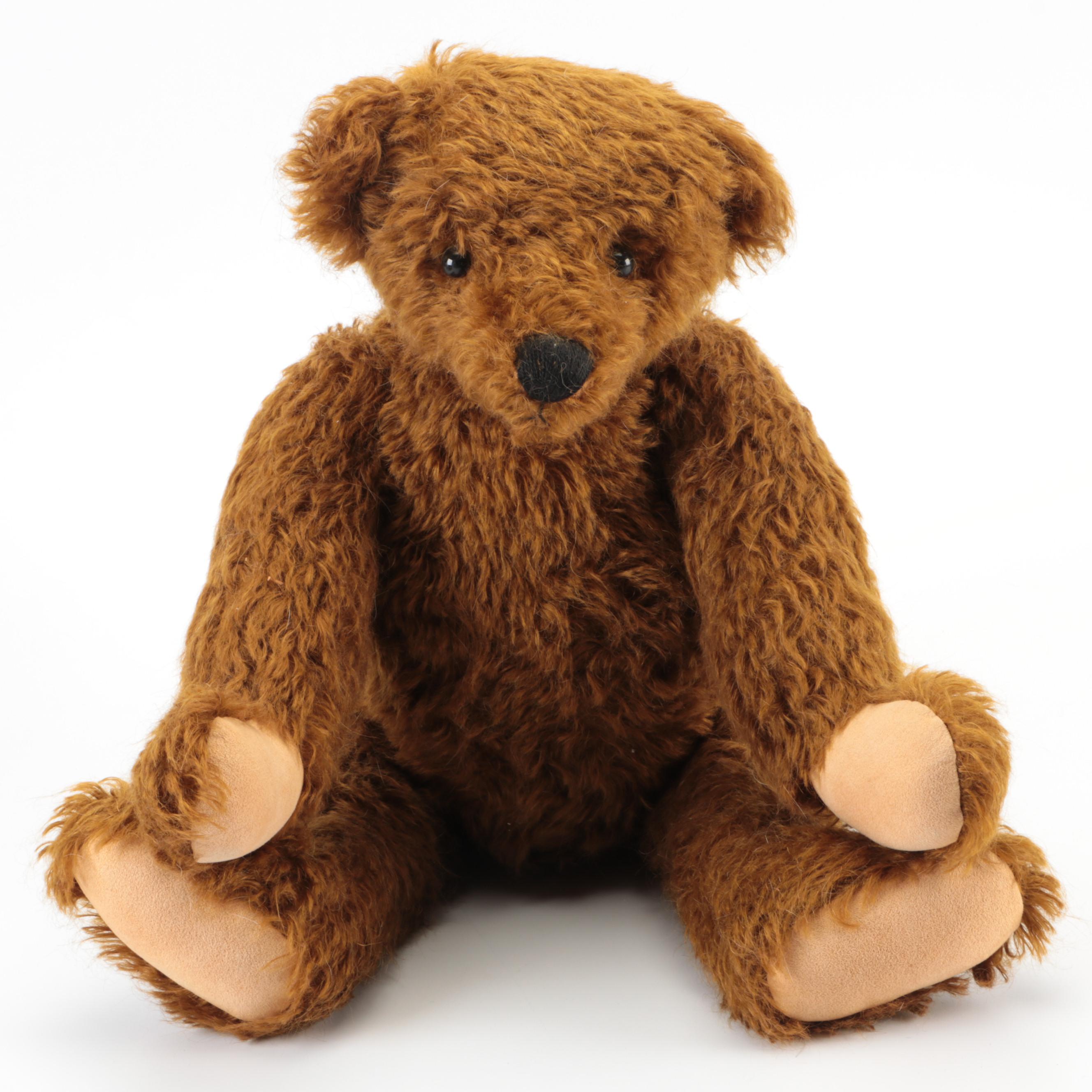 Charleen Kinser Designs Stuffed "Wee Tad" Bear with Other Stuffed Animals