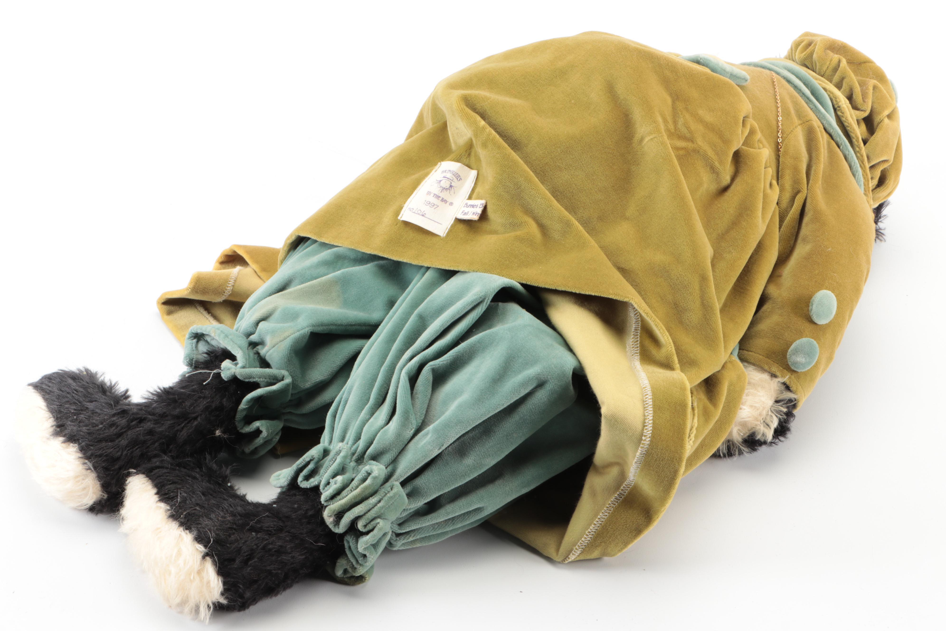 Charleen Kinser Designs Stuffed "Wee Tad" Bear with Other Stuffed Animals