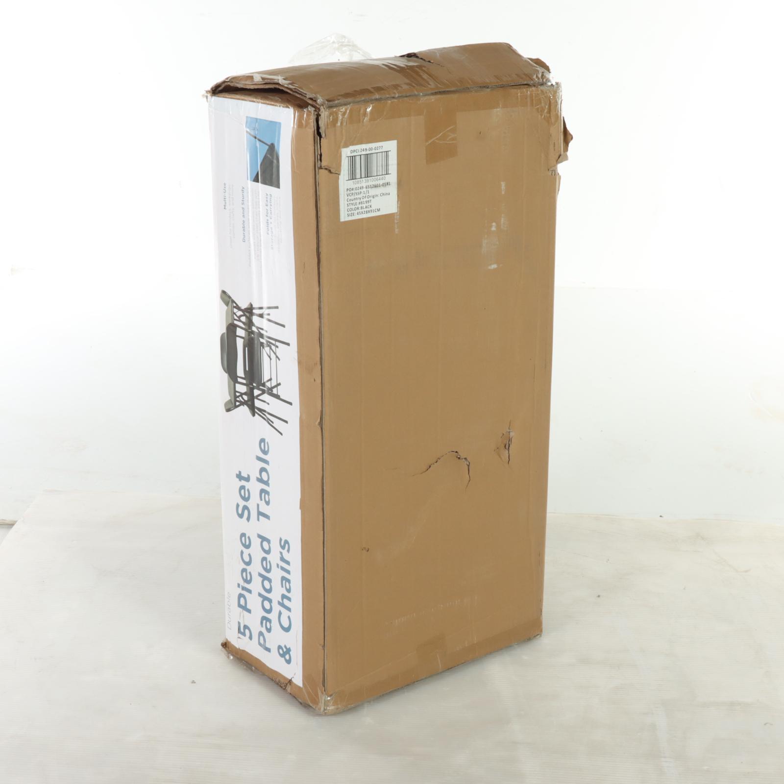 Five Piece Folding Card Table Set