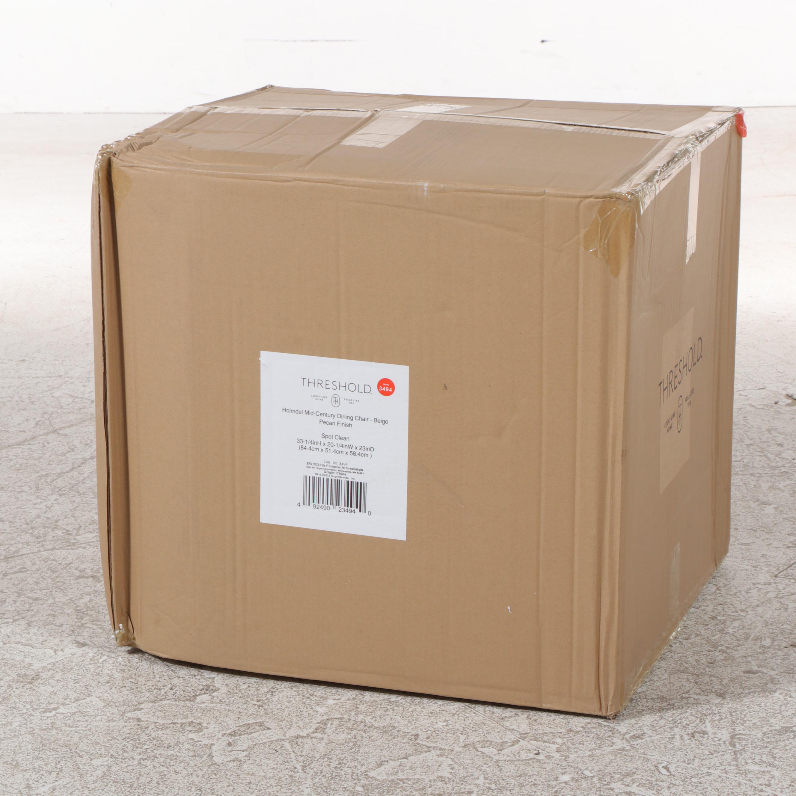 Four Project 62 Holmdel Mid Century Dining Chairs in Beige