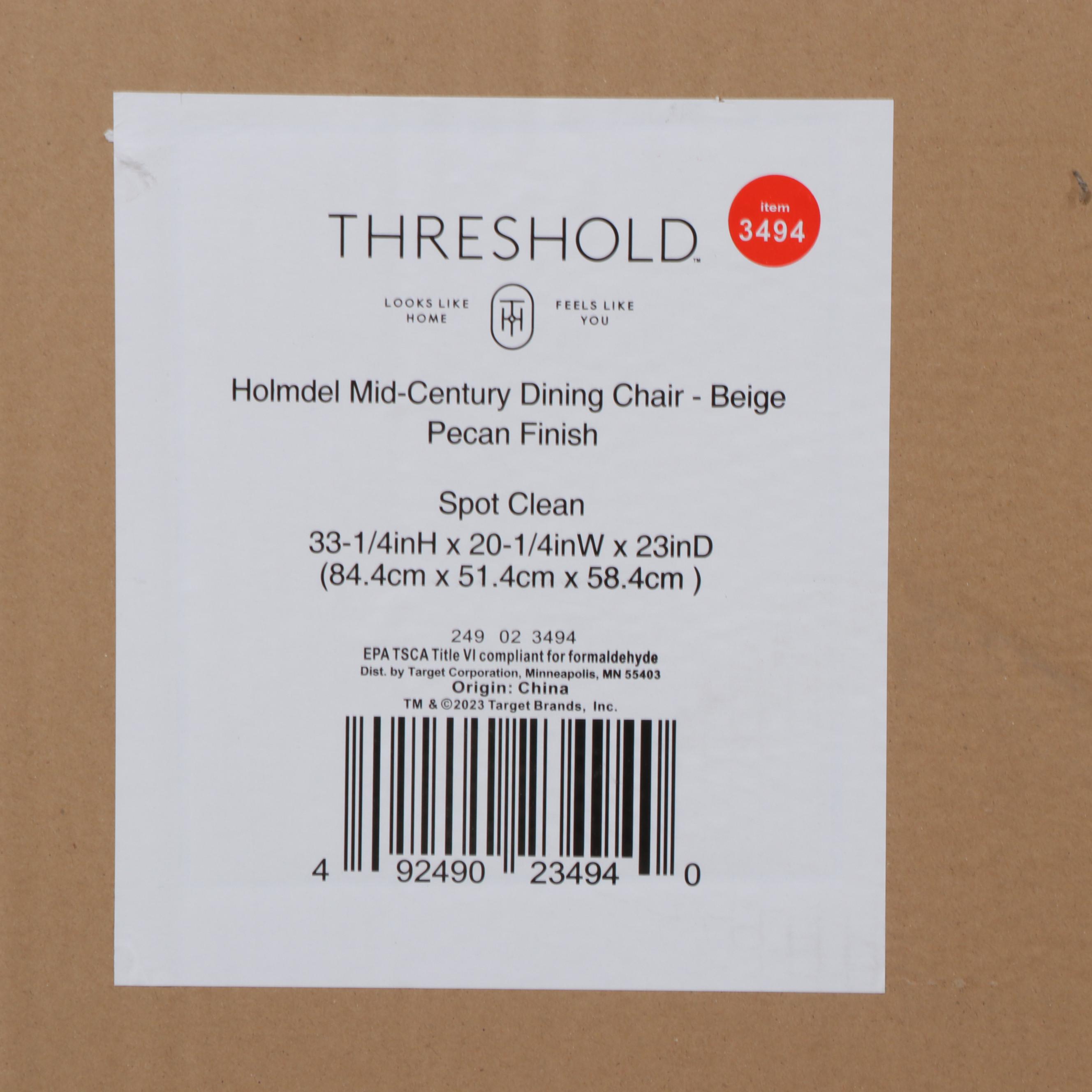 Four Project 62 Holmdel Mid Century Dining Chairs in Beige