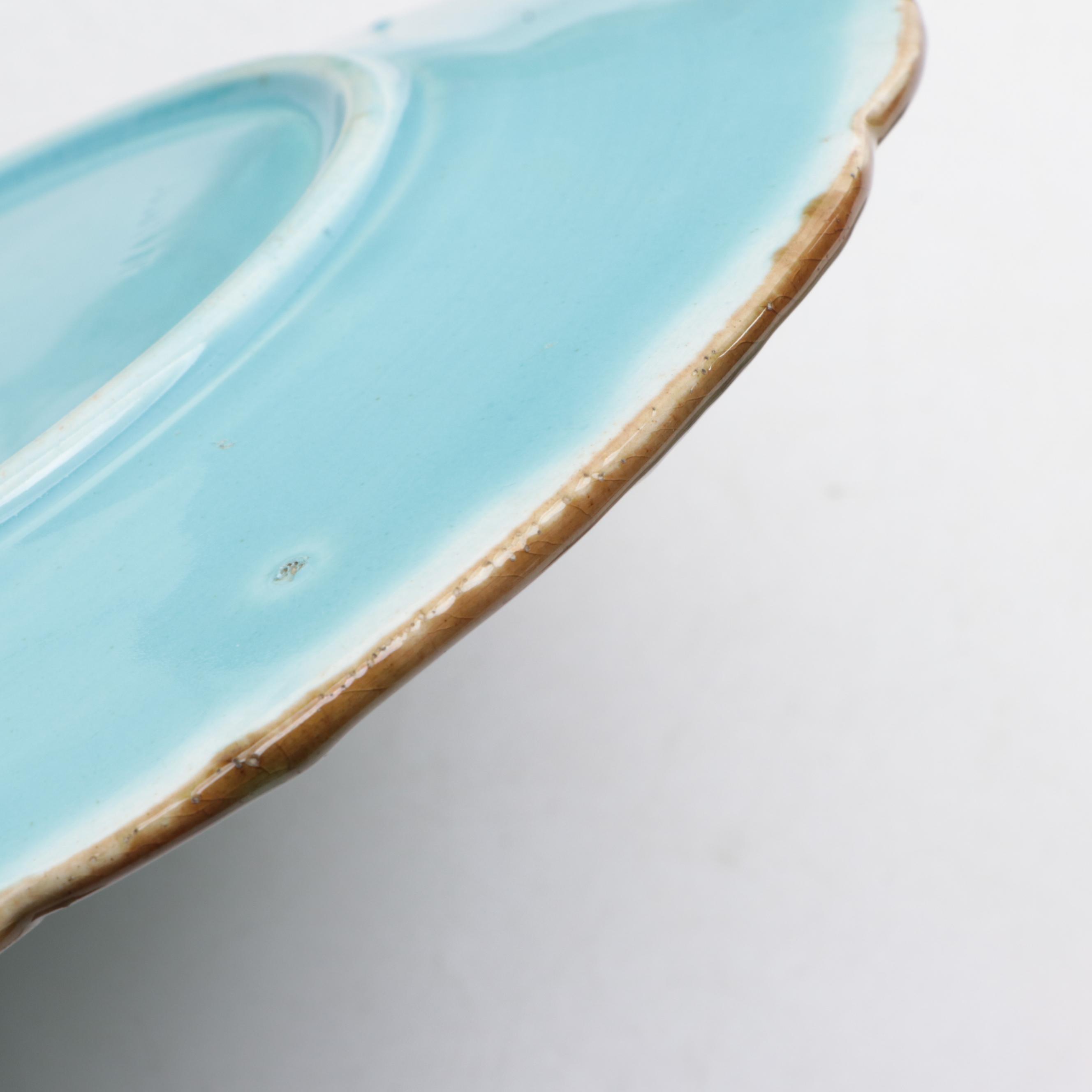 Griffin, Smith & Hill with Other French Earthenware Majolica Plates