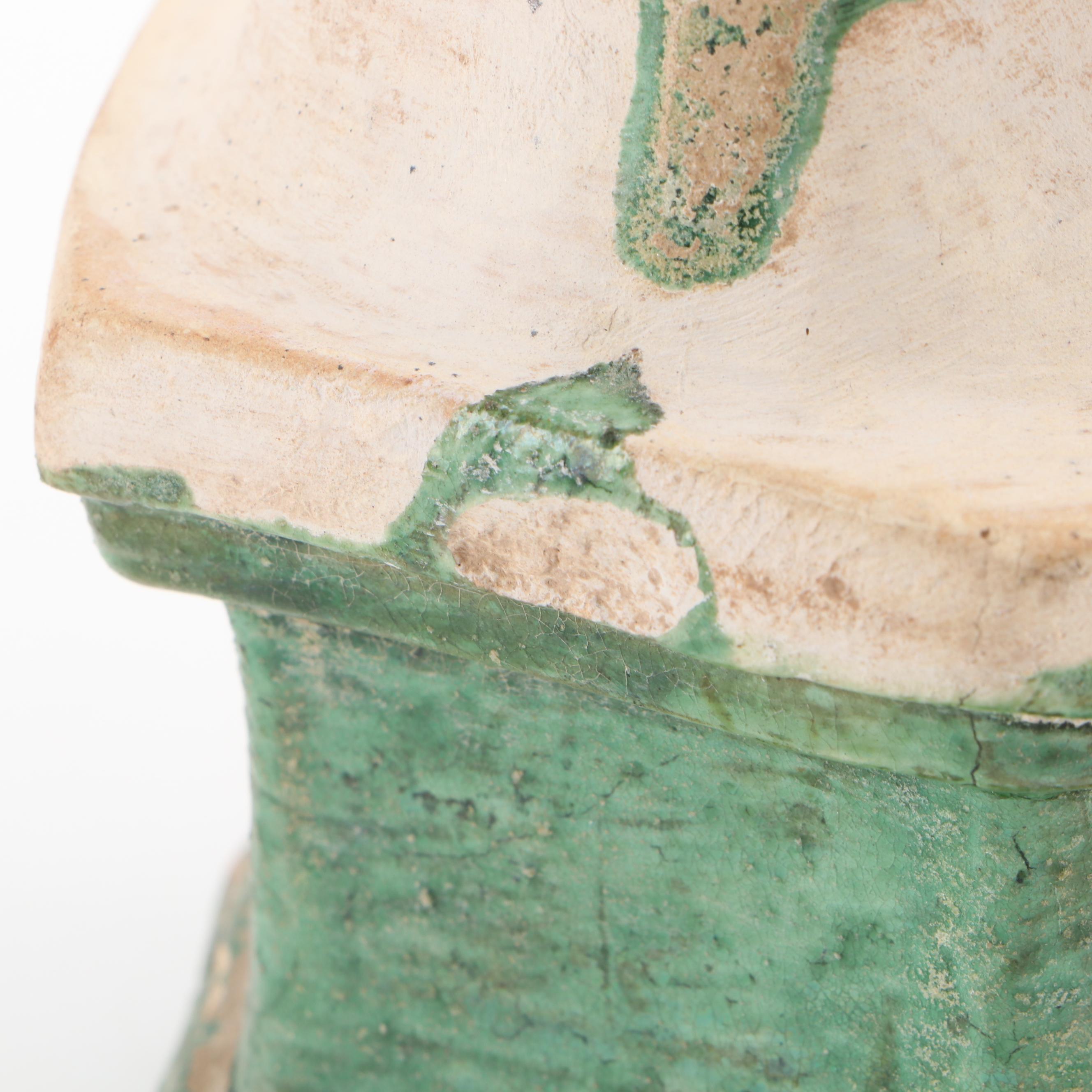 Chinese Sancai Glazed Earthenware Tomb Figures