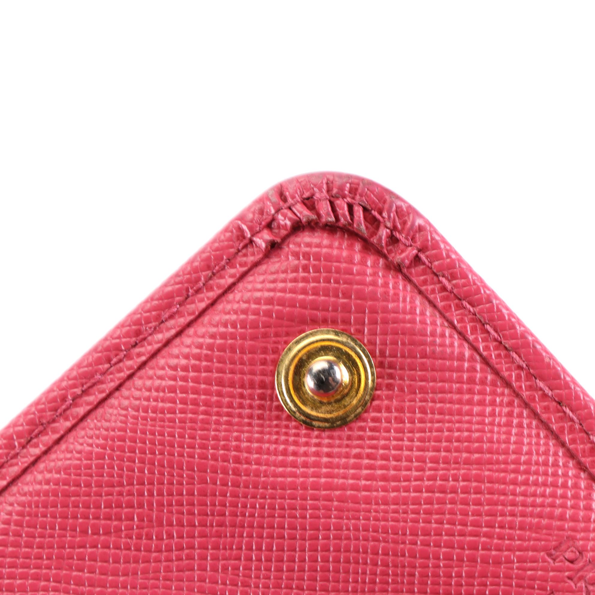 Prada Continental Wallet in Saffiano Leather