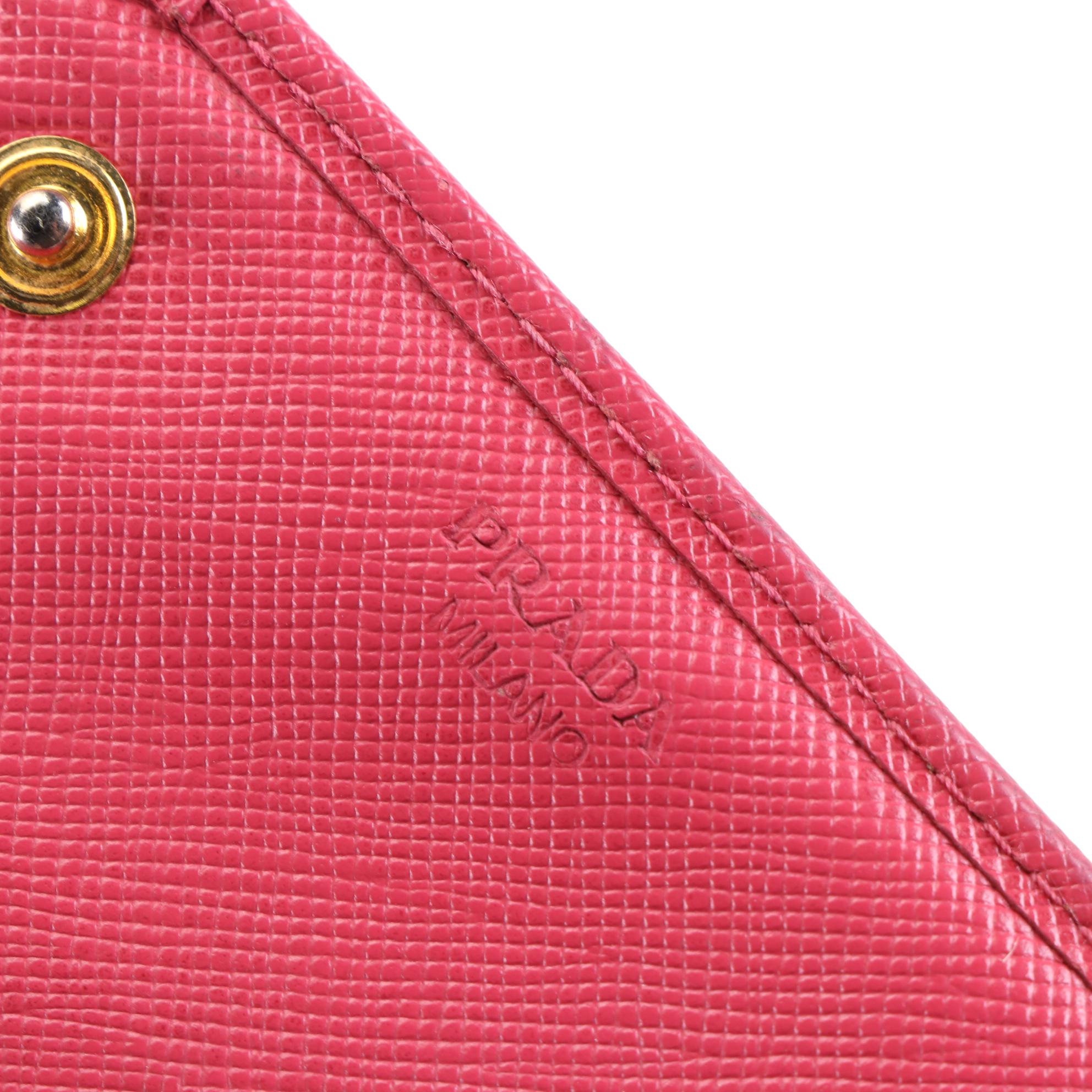 Prada Continental Wallet in Saffiano Leather