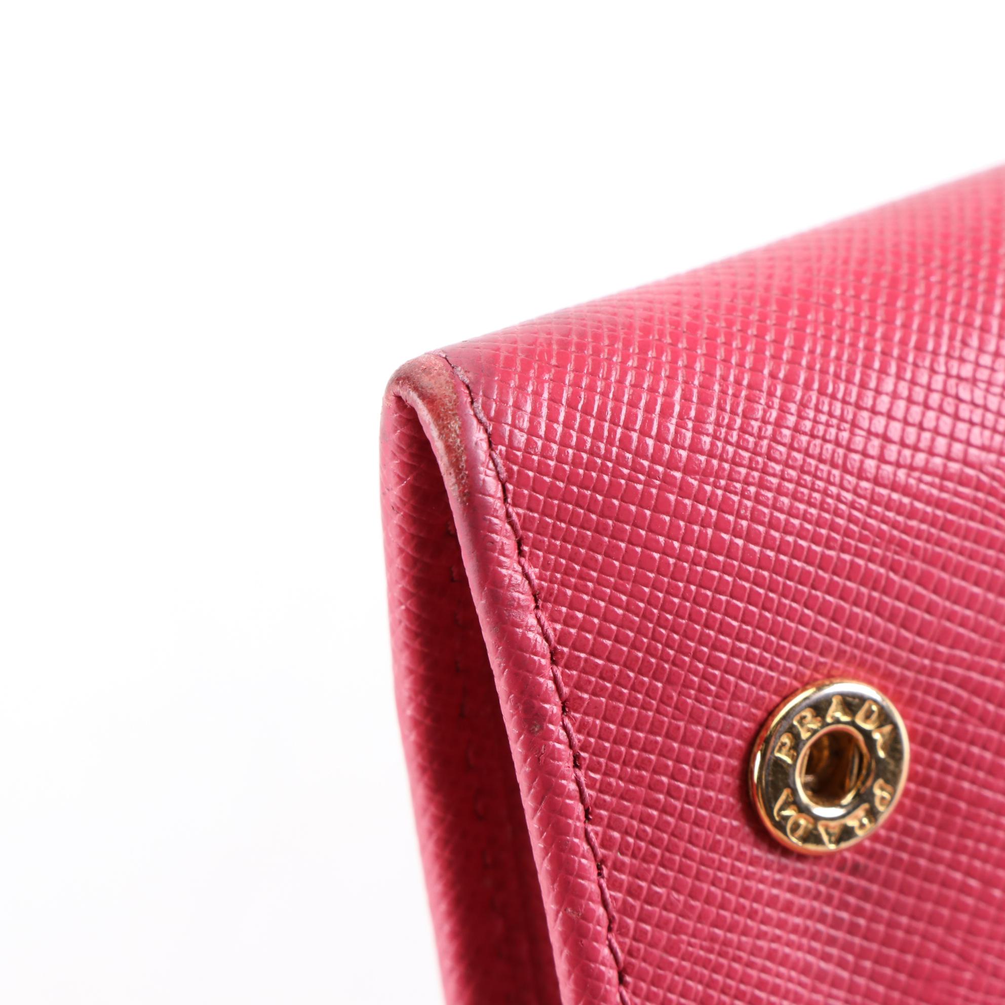 Prada Continental Wallet in Saffiano Leather