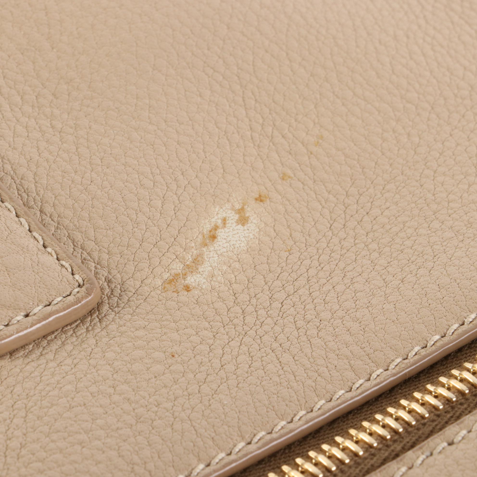 Prada Grained Leather Shoulder Tote