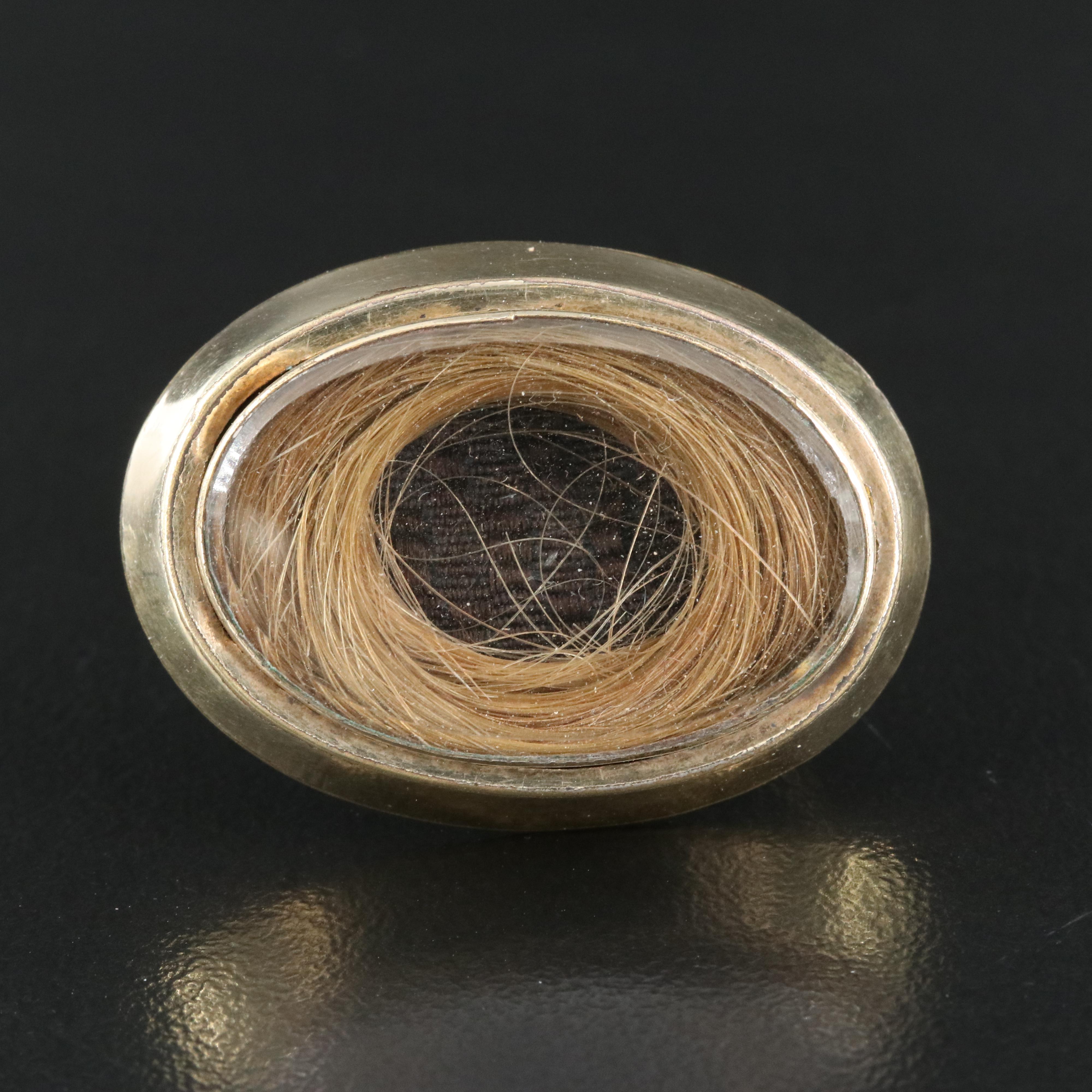 Victorian Hair Brooch