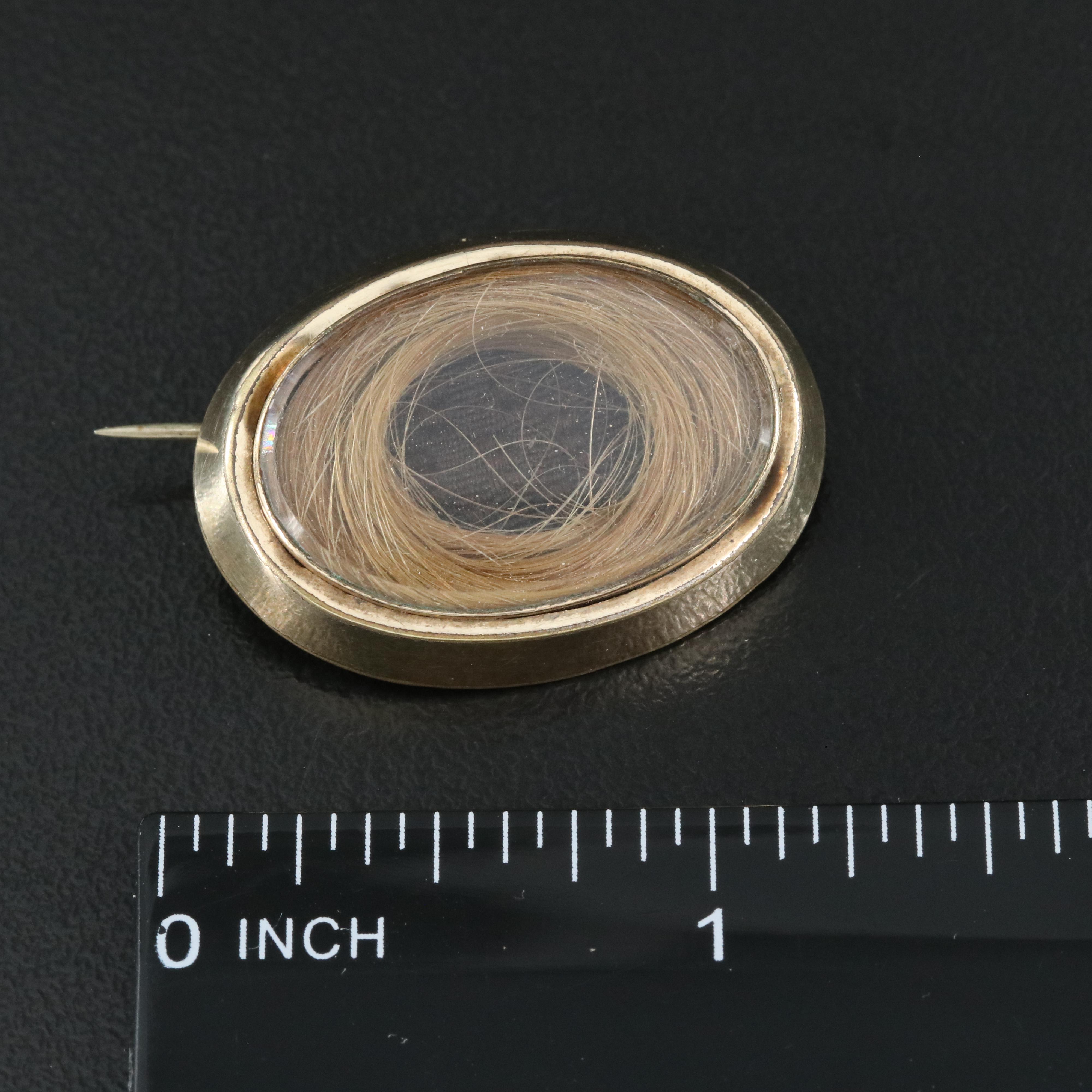 Victorian Hair Brooch