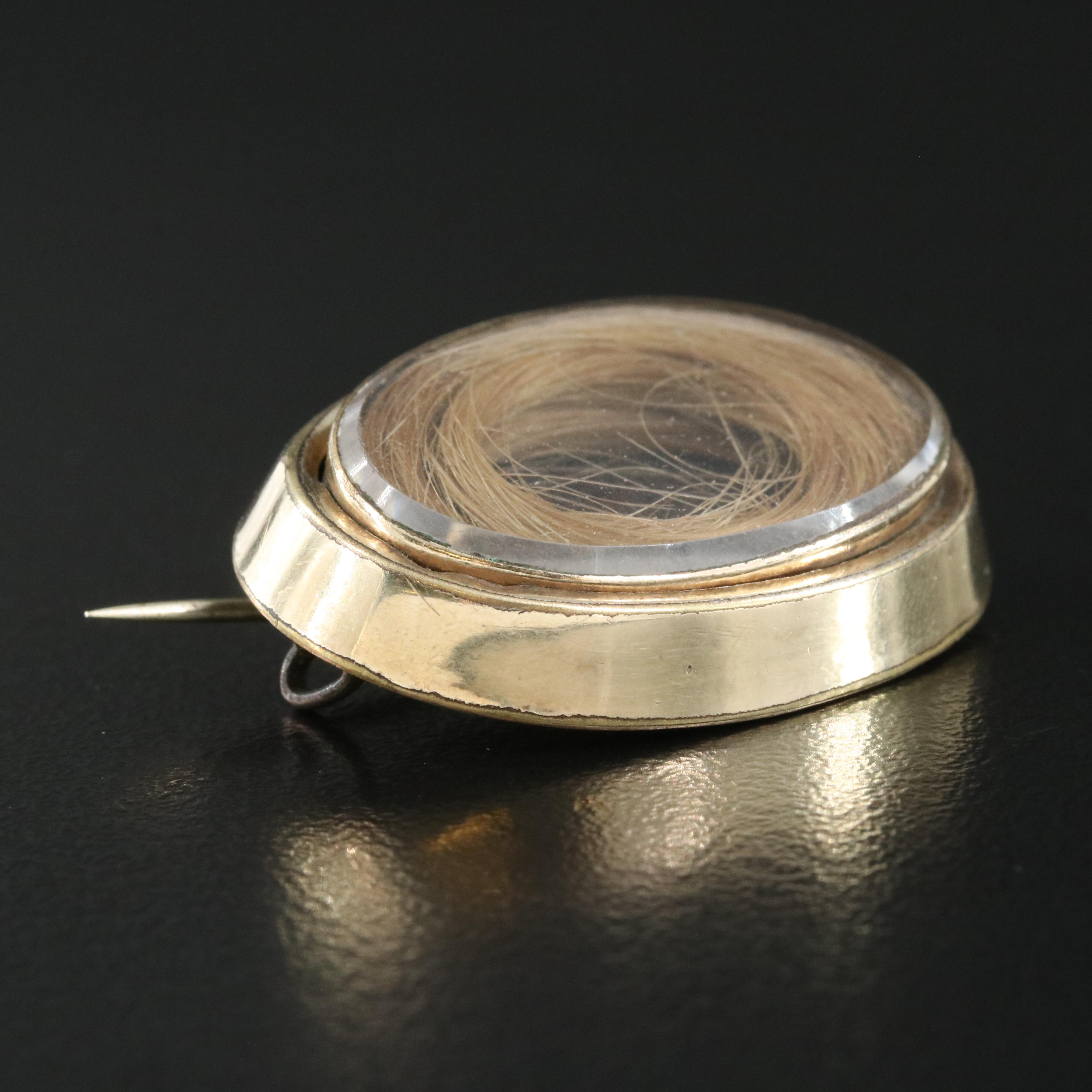 Victorian Hair Brooch