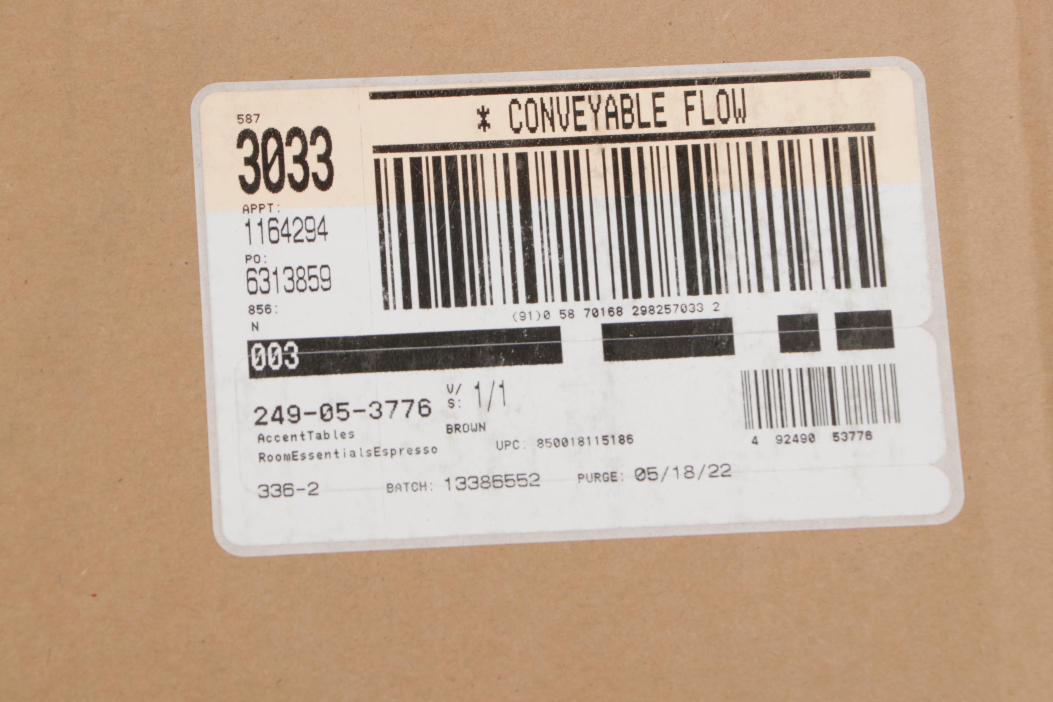 Room Essentials Wood and Metal Round End Table