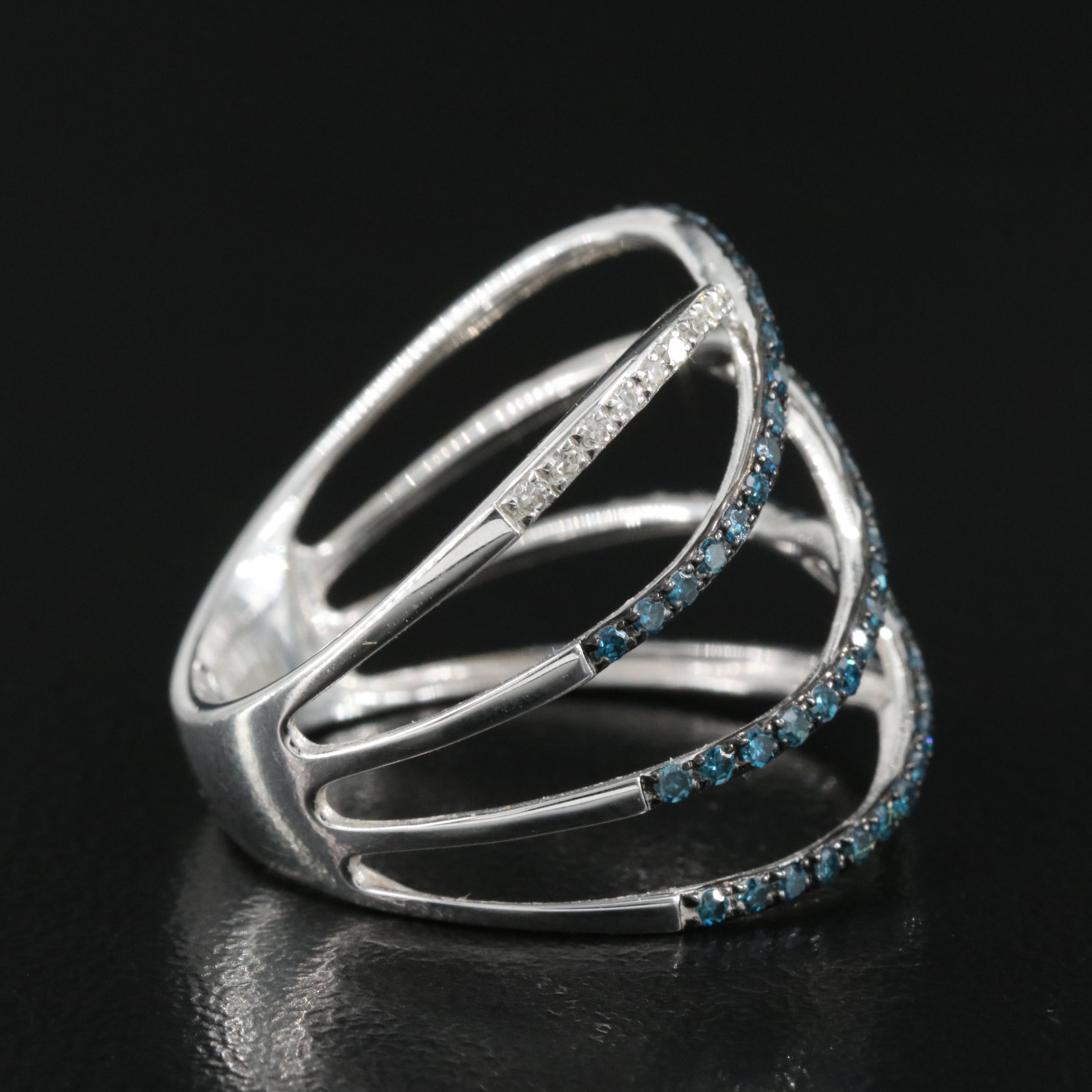 EFFY 14K 0.45 CTW Diamond Crossover Ring