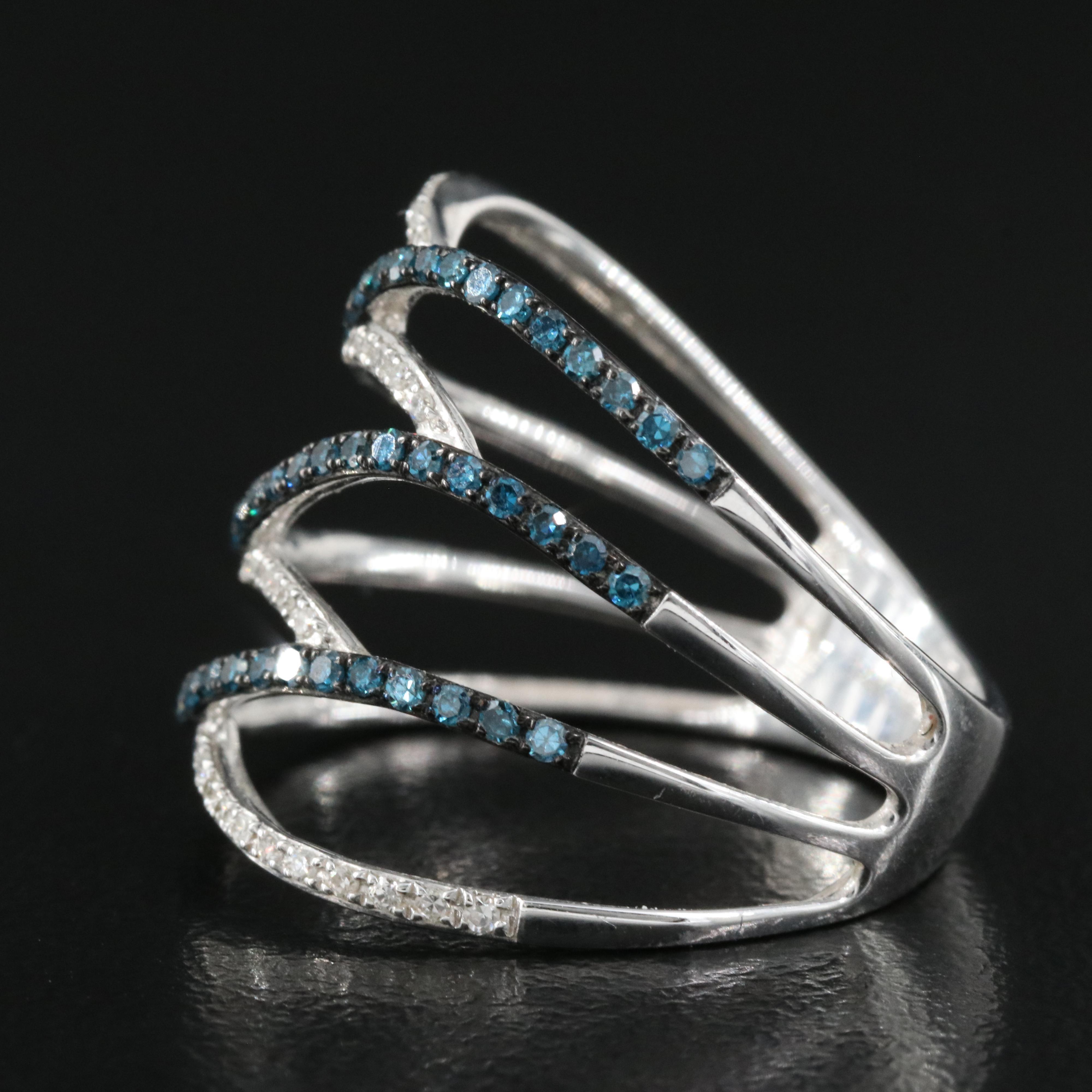 EFFY 14K 0.45 CTW Diamond Crossover Ring