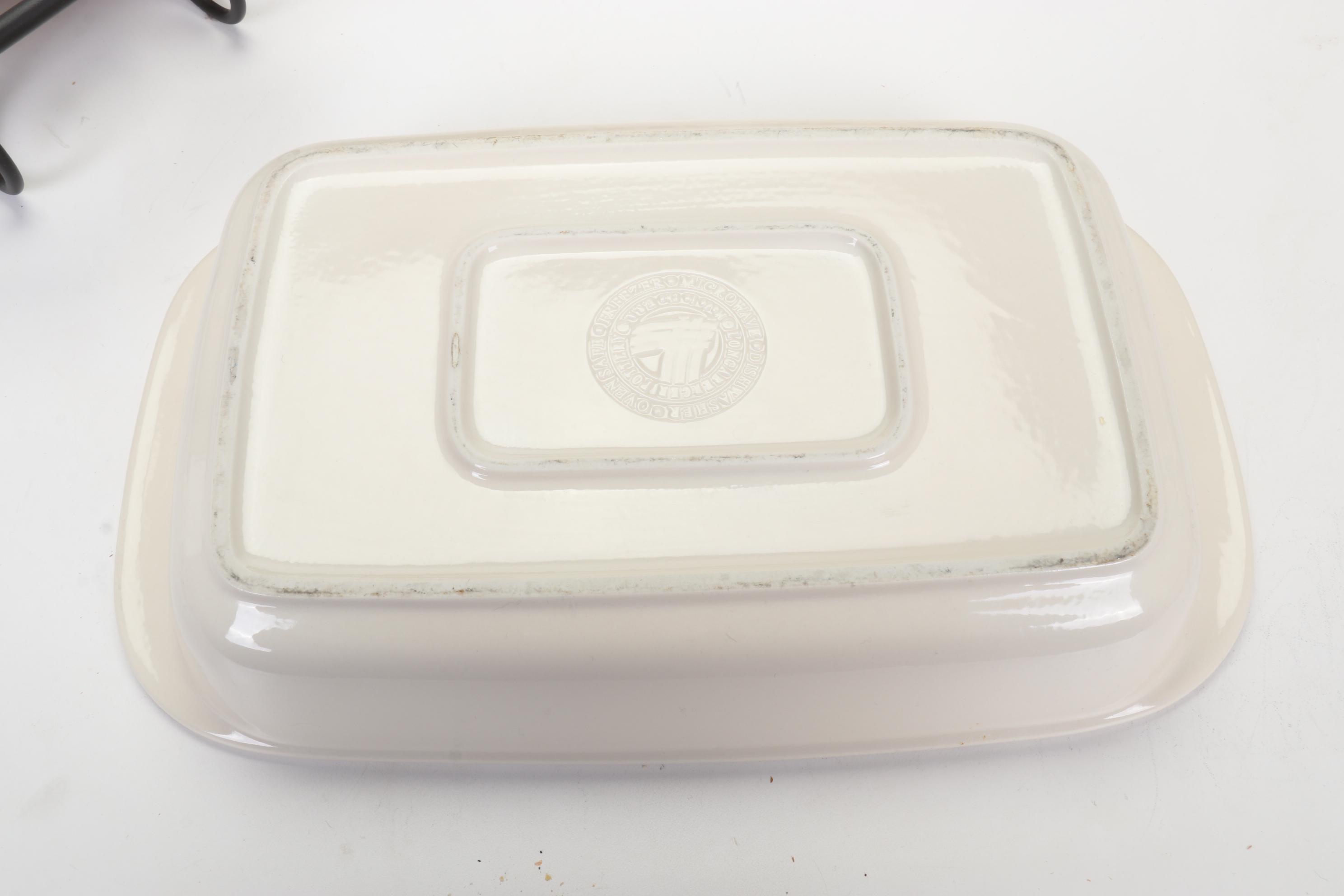 Longaberger Baskets with Pottery Christmas Mugs and Serving Pieces