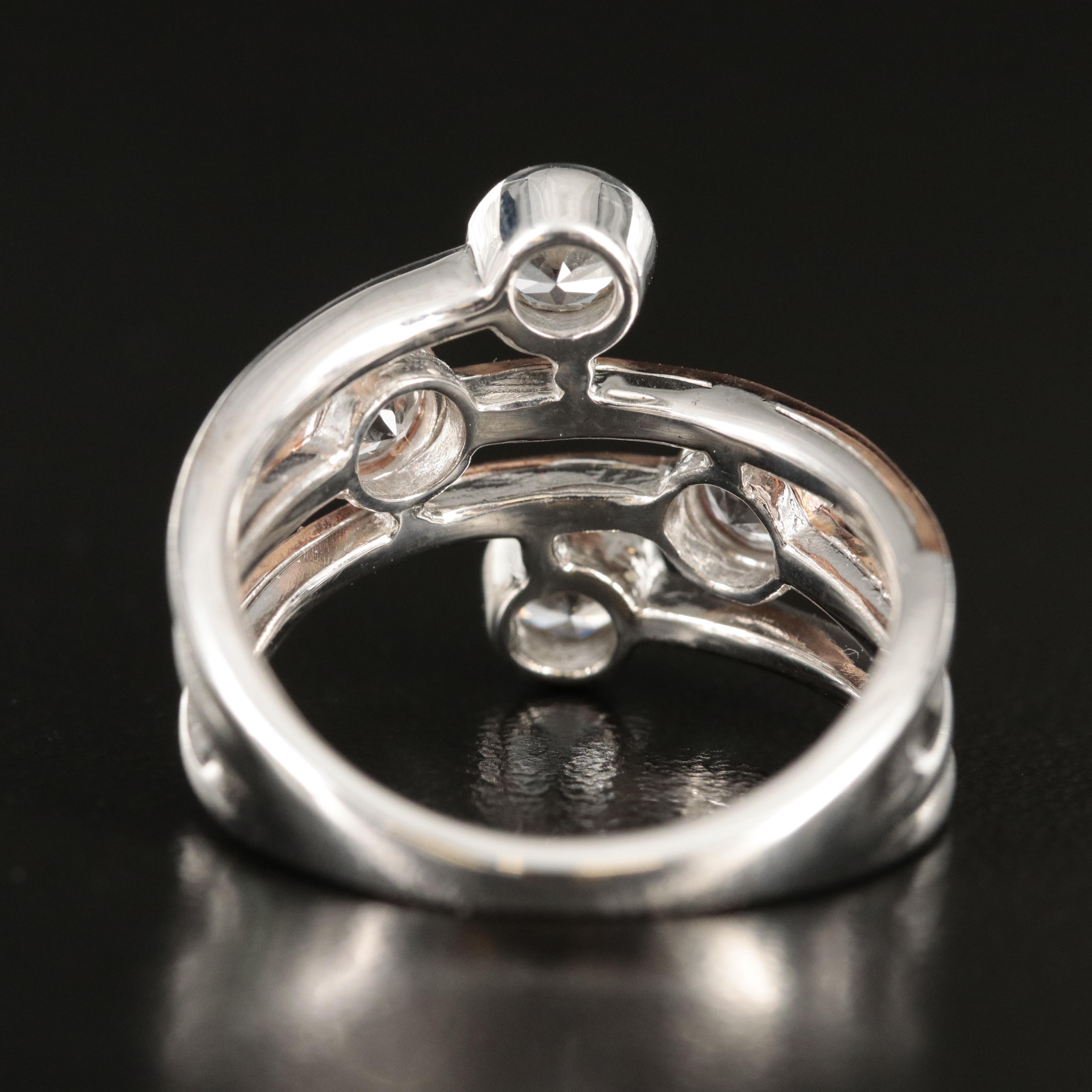 Sterling Sapphire Ring with 10K Rose Gold Ring