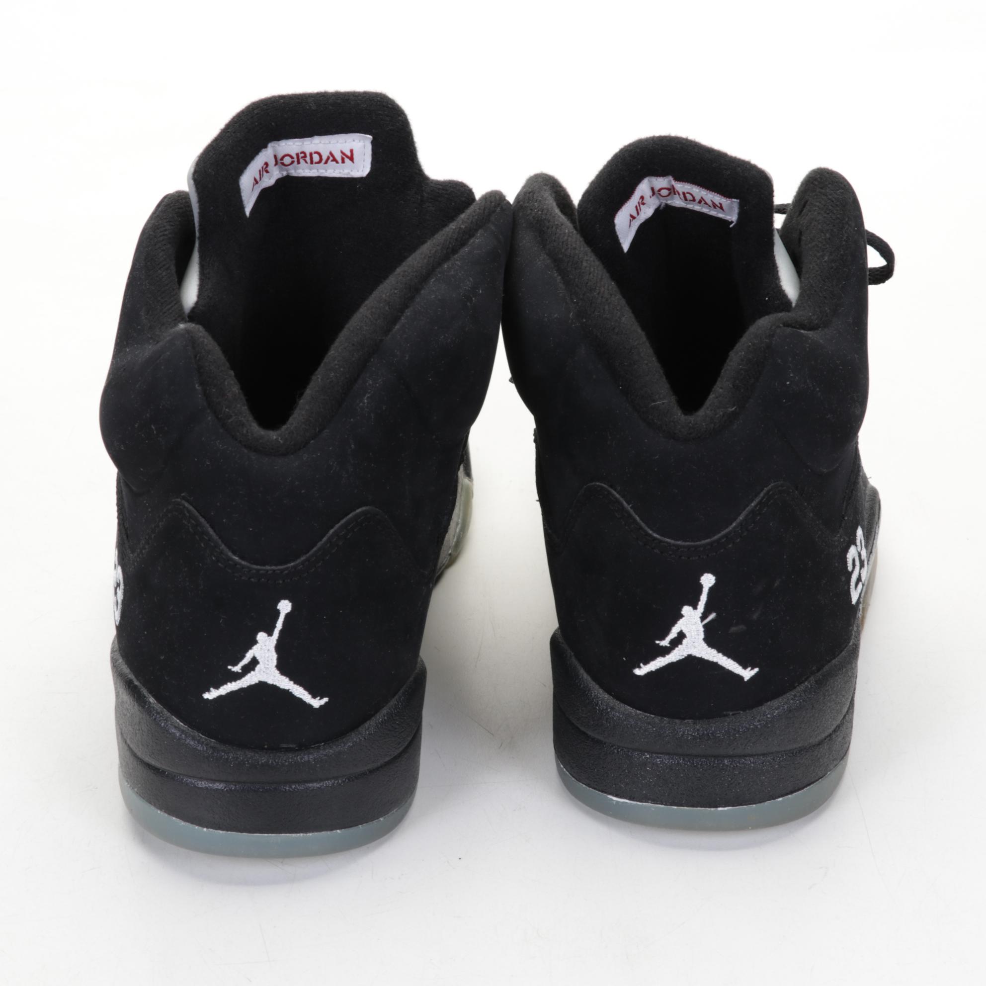 Nike Air Jordan 5 Retro Black Metallic Sneakers, 2011