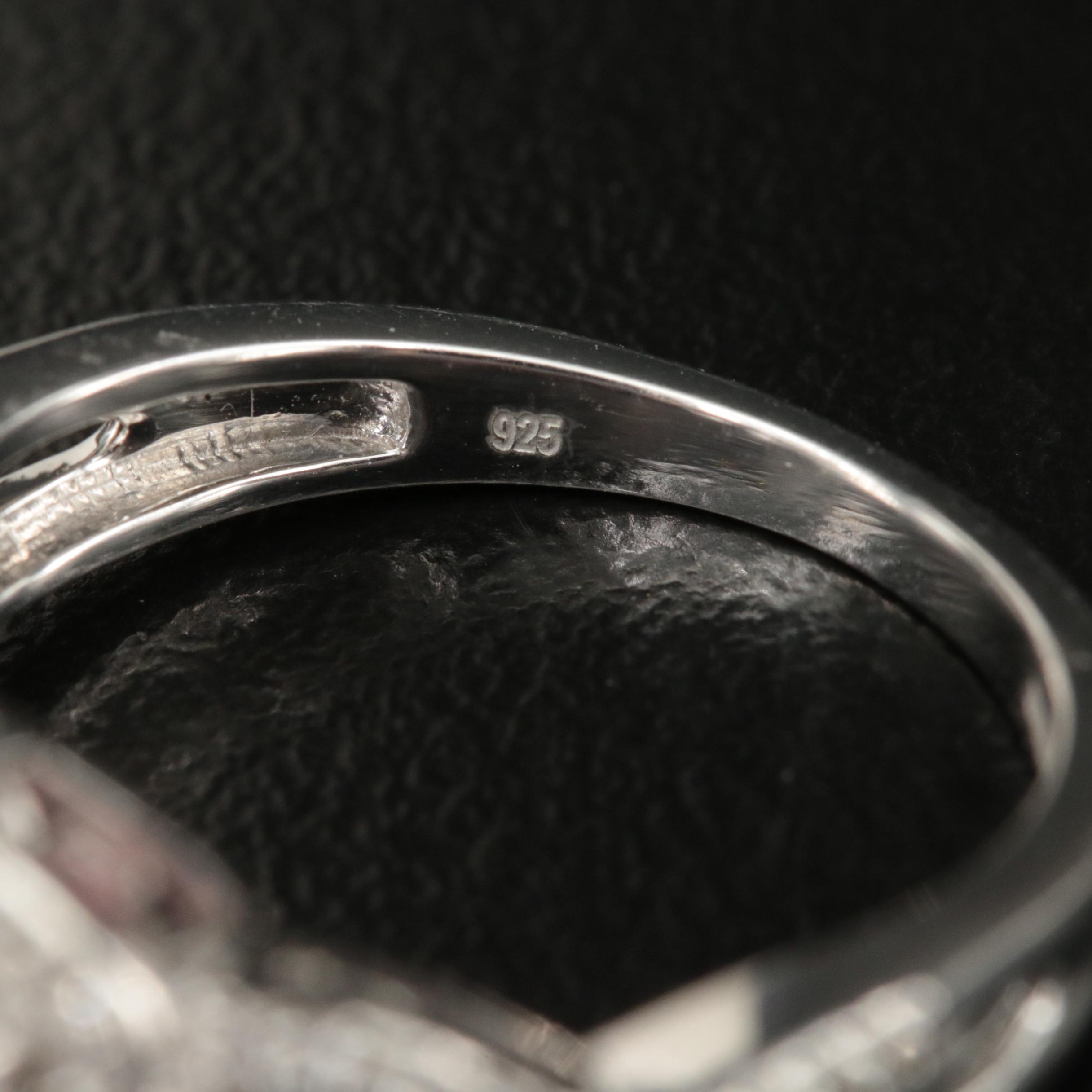 Sterling Opal and Topaz Ring