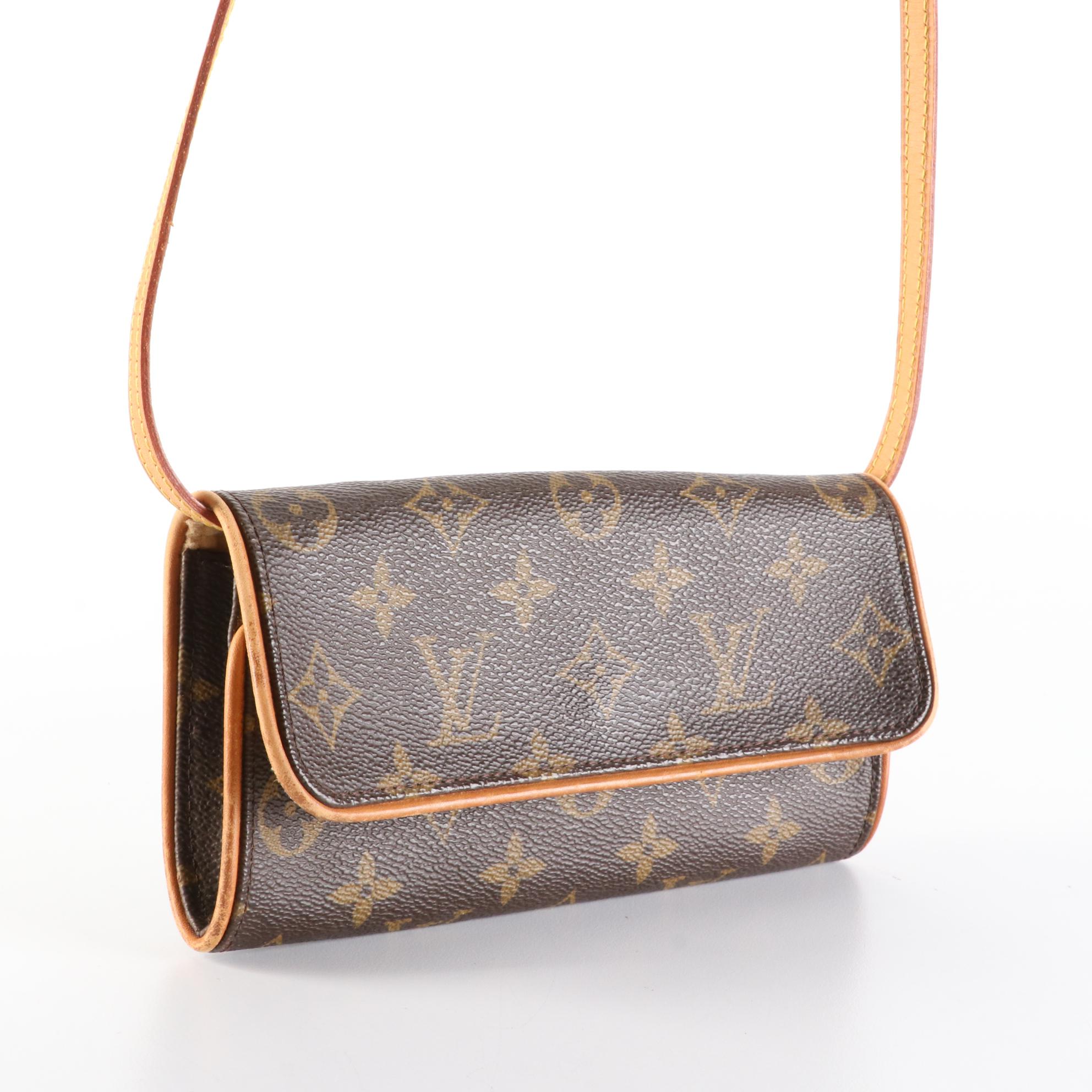 Louis Vuitton Twin Pochette PM in Monogram Canvas and Vachetta Leather