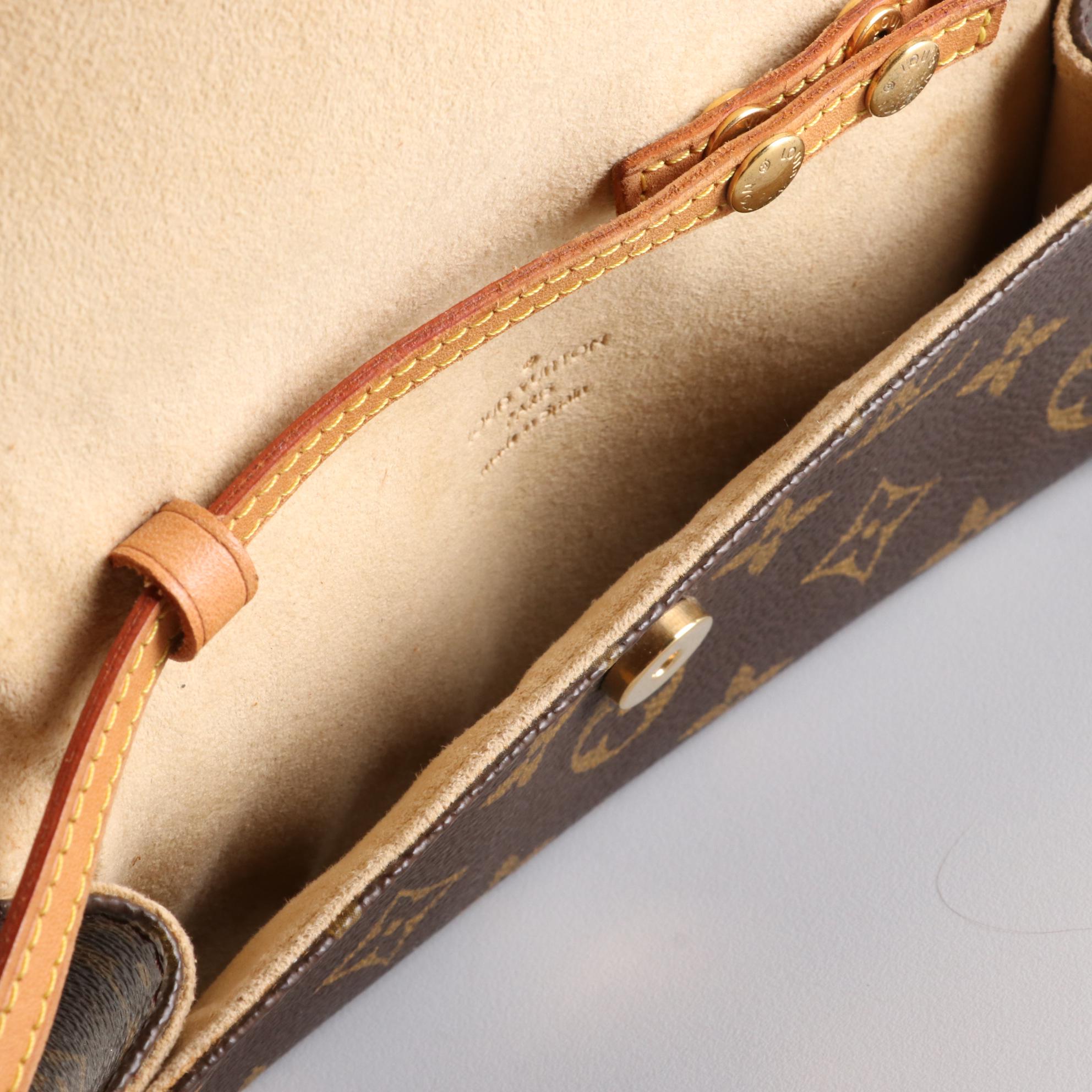 Louis Vuitton Twin Pochette PM in Monogram Canvas and Vachetta Leather
