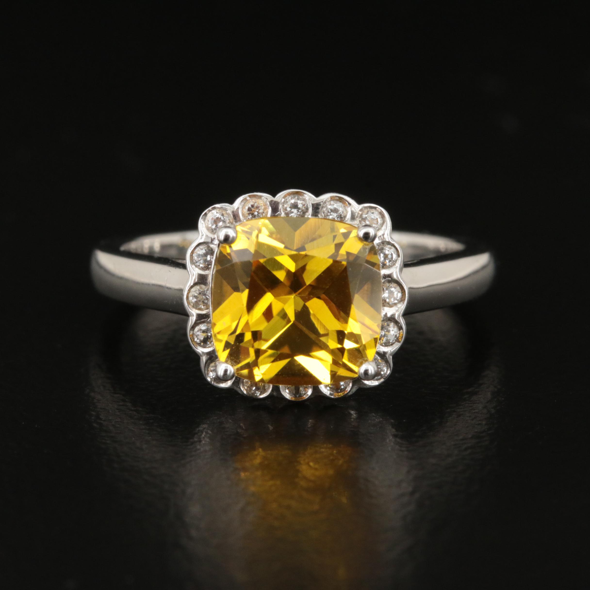 Sterling Sapphire and Topaz Ring