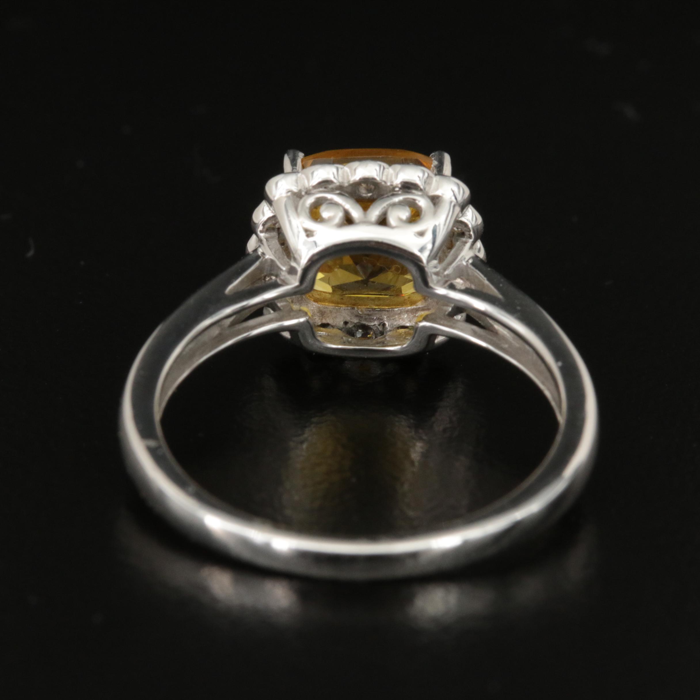 Sterling Sapphire and Topaz Ring