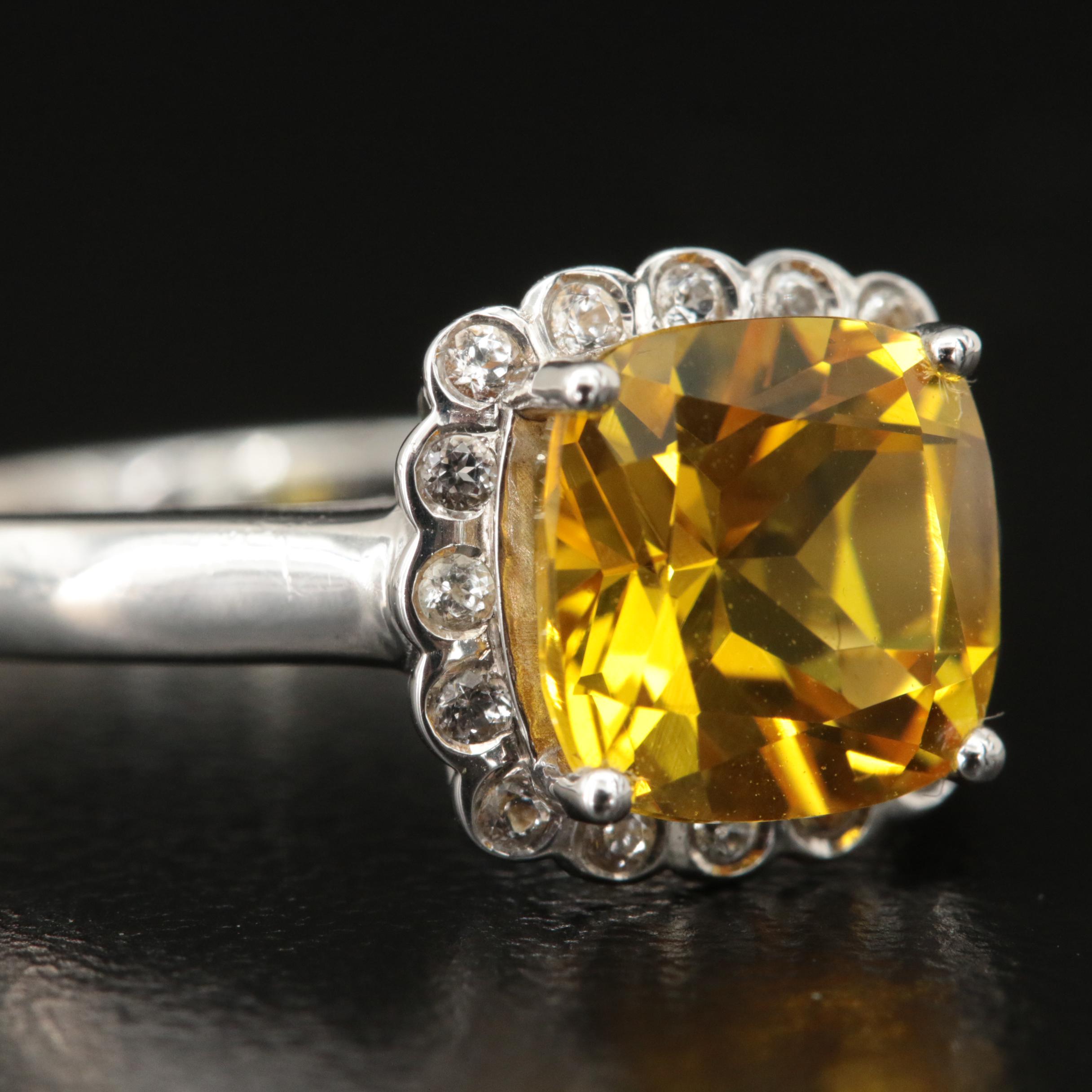 Sterling Sapphire and Topaz Ring