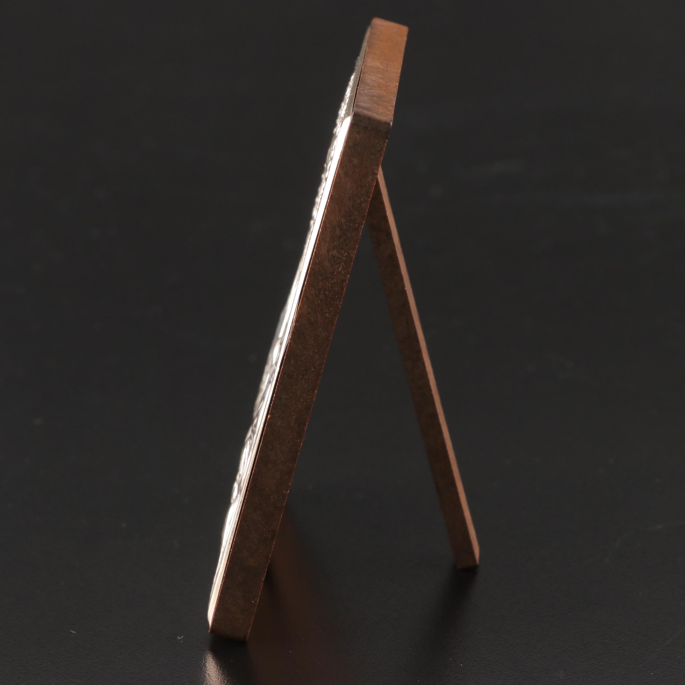 Italian Madonna and Child Icon with Giancarlo Livi Sterling Silver Riza