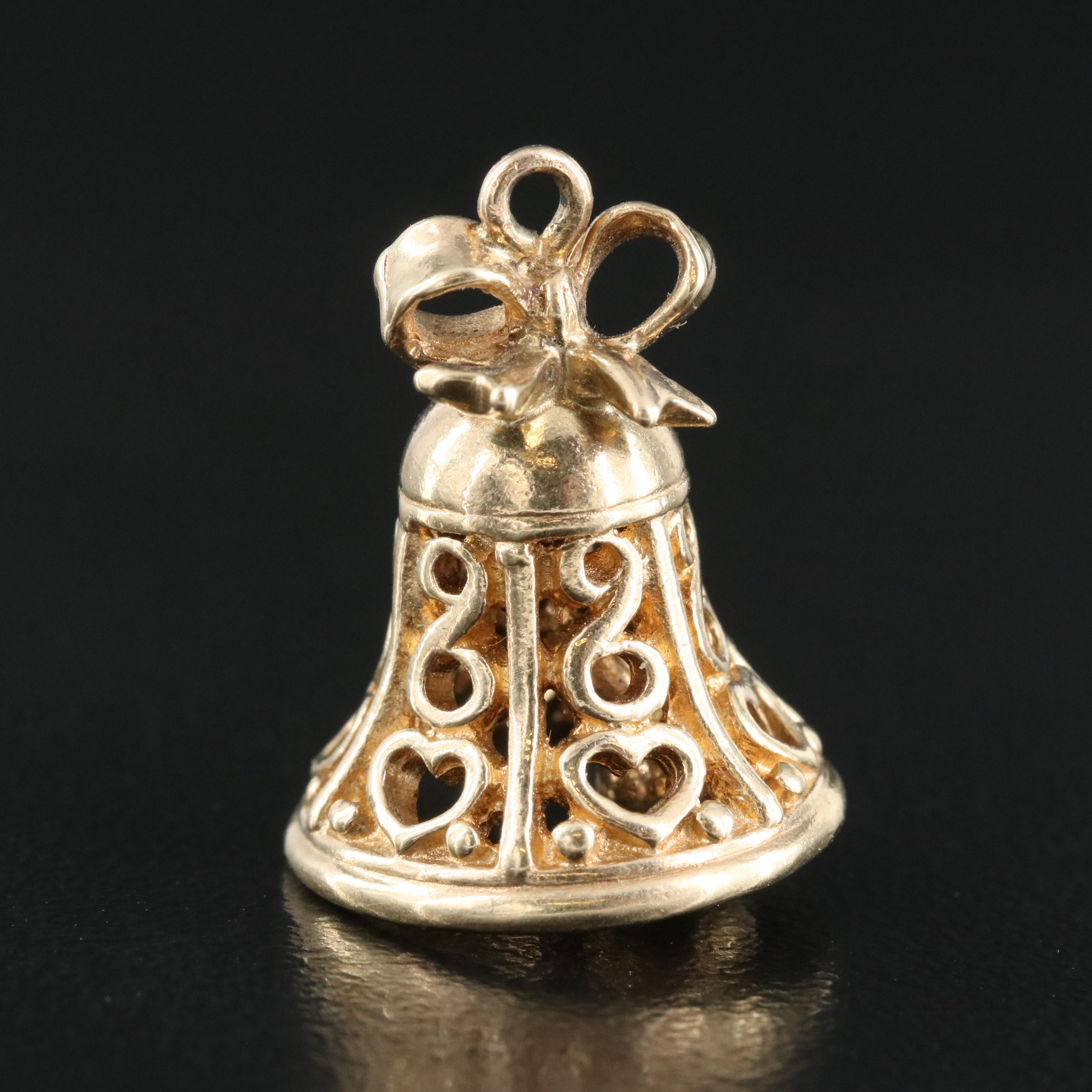 Vintage B.A. Ballou & Co. 14K Bell Charm