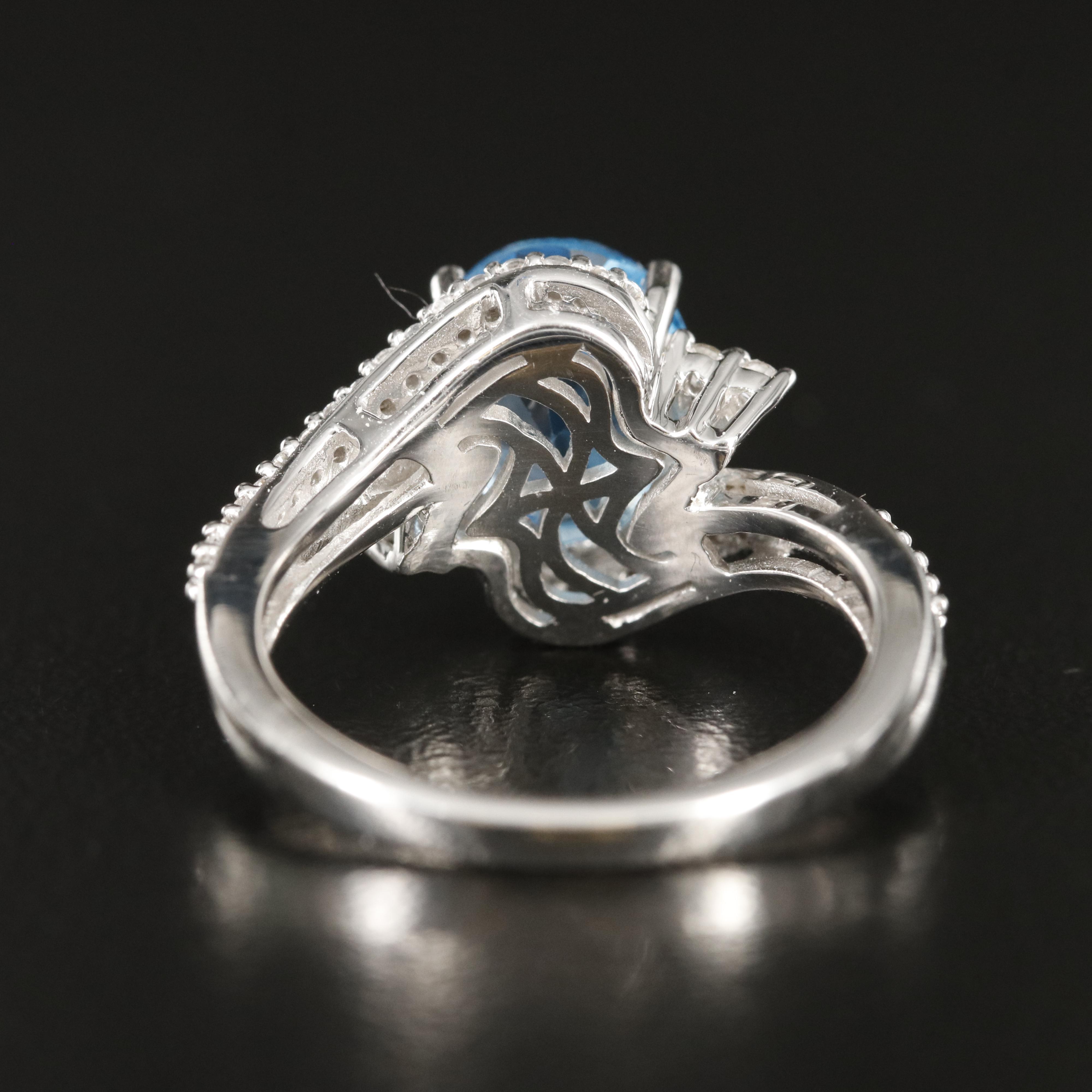Sterling Swiss Blue Topaz Ring