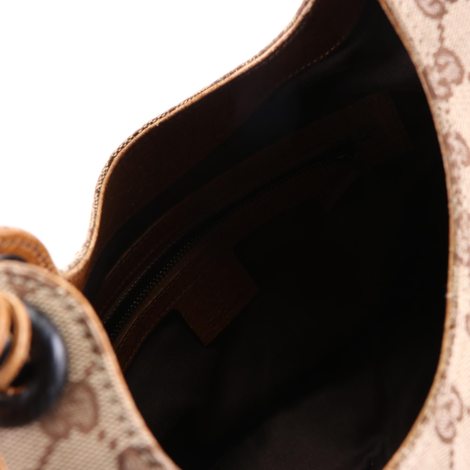 Gucci GG Canvas Wood Handle Bag