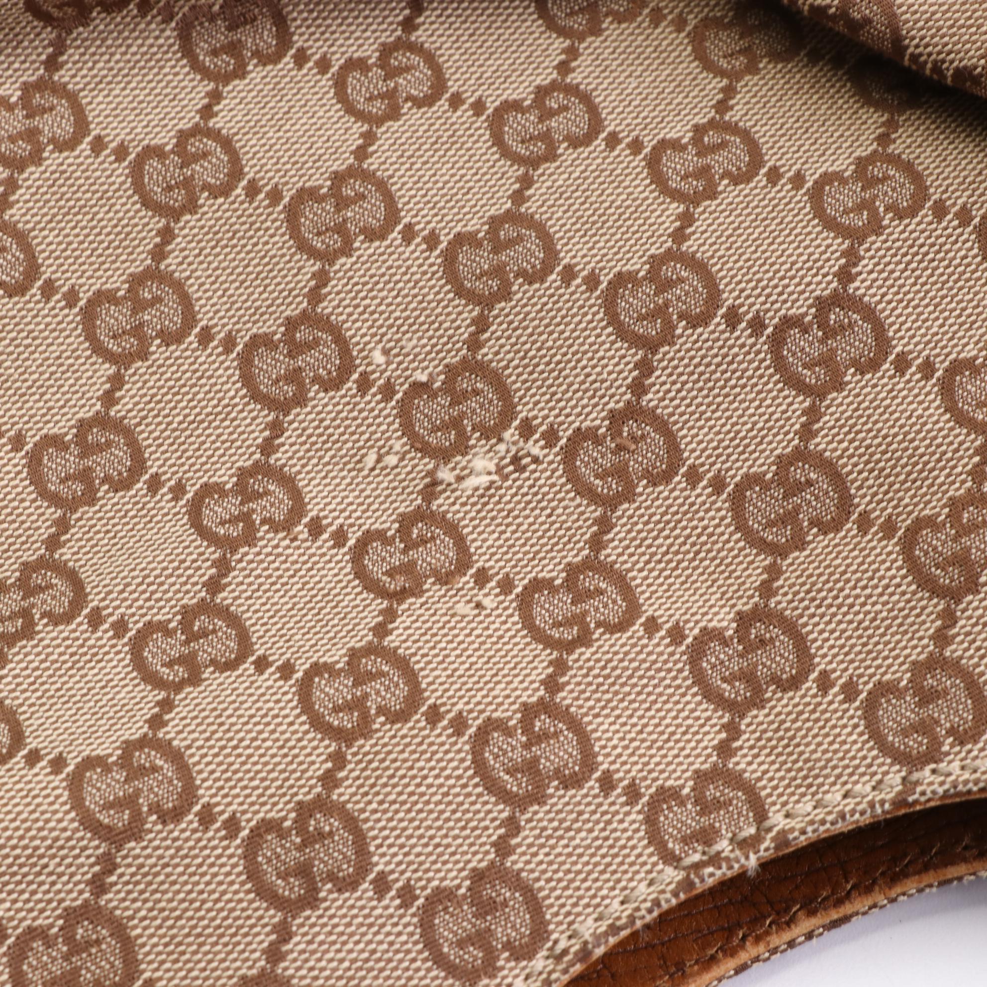 Gucci GG Canvas Wood Handle Bag
