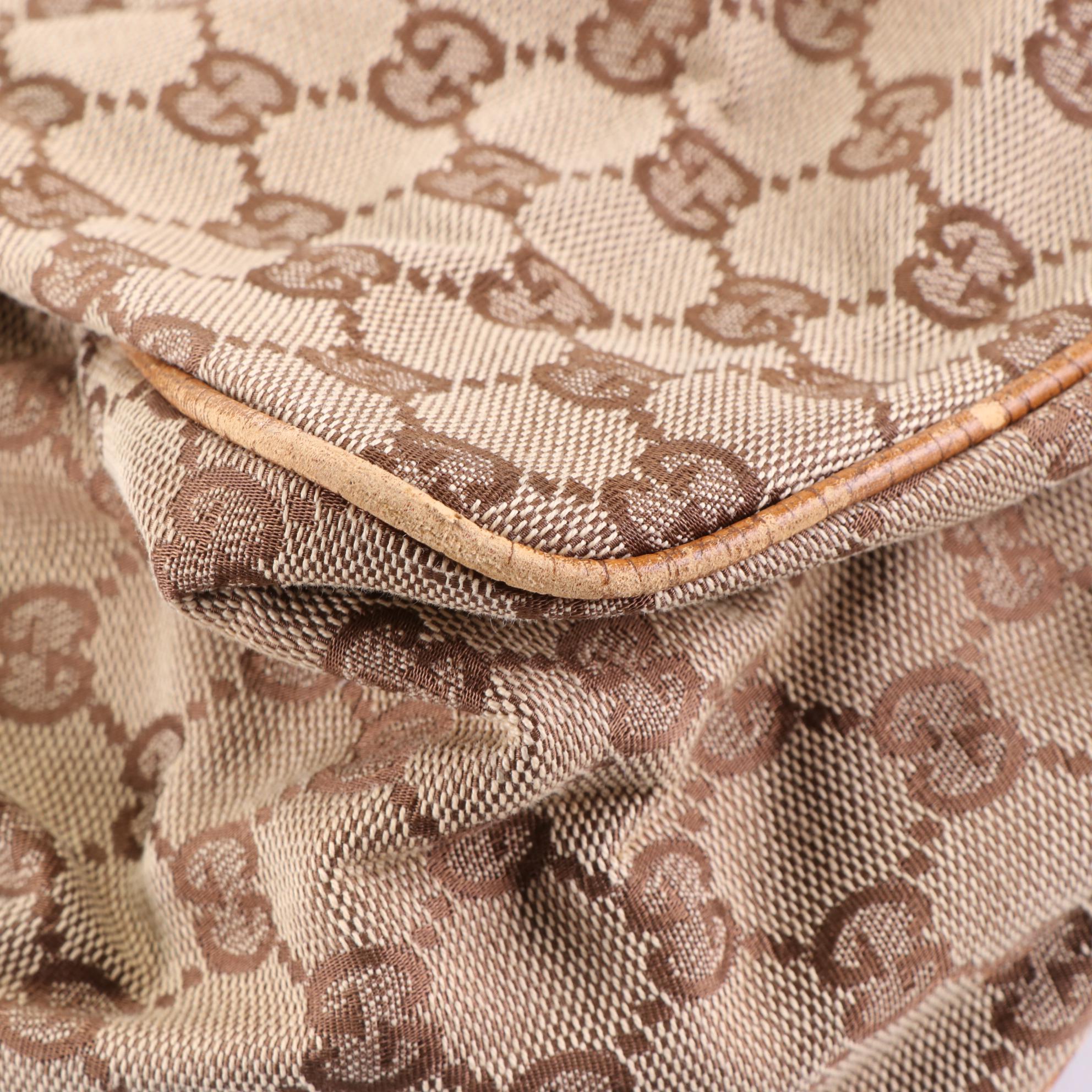 Gucci GG Canvas Wood Handle Bag