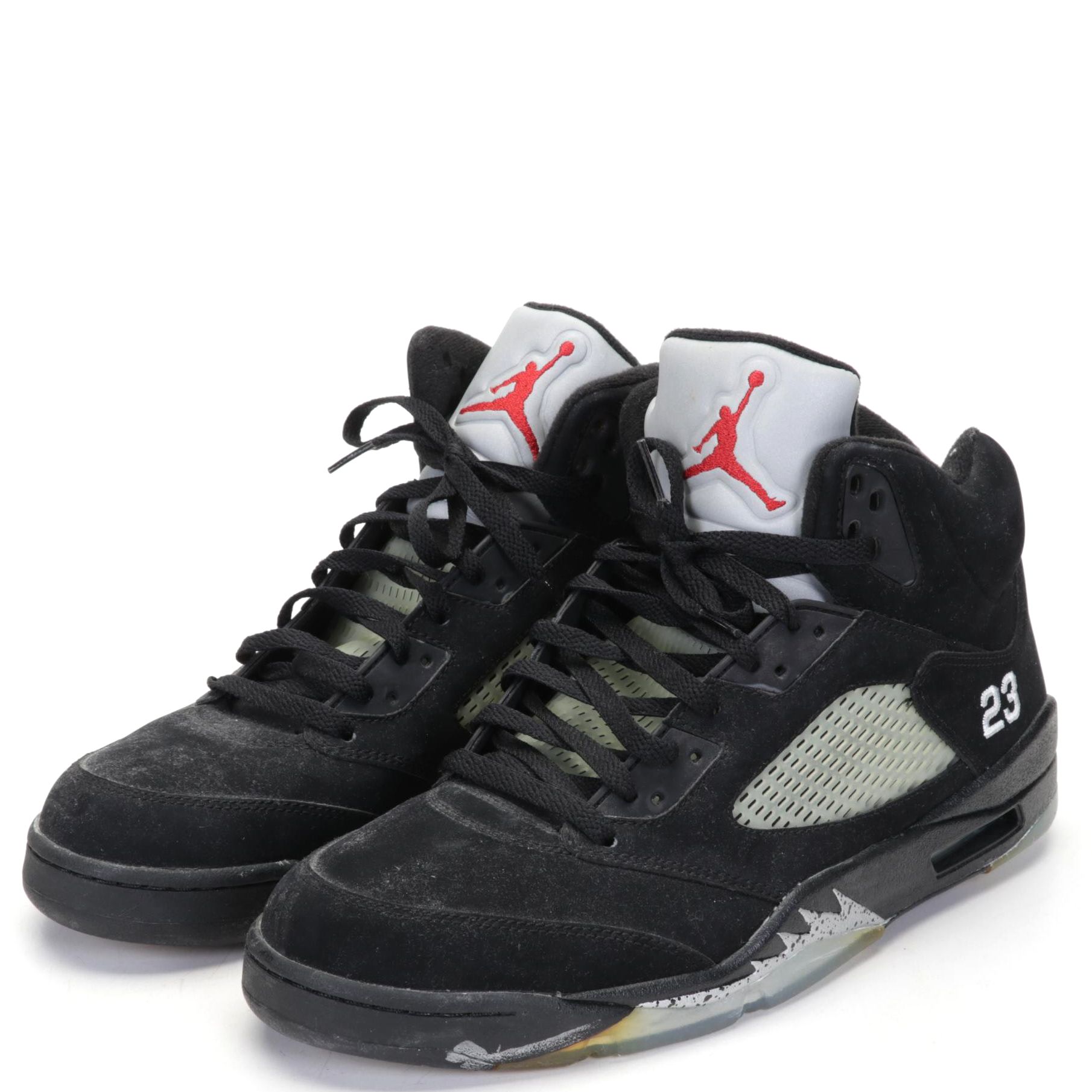 Nike Air Jordan 5 Retro Black Metallic Sneakers, 2011