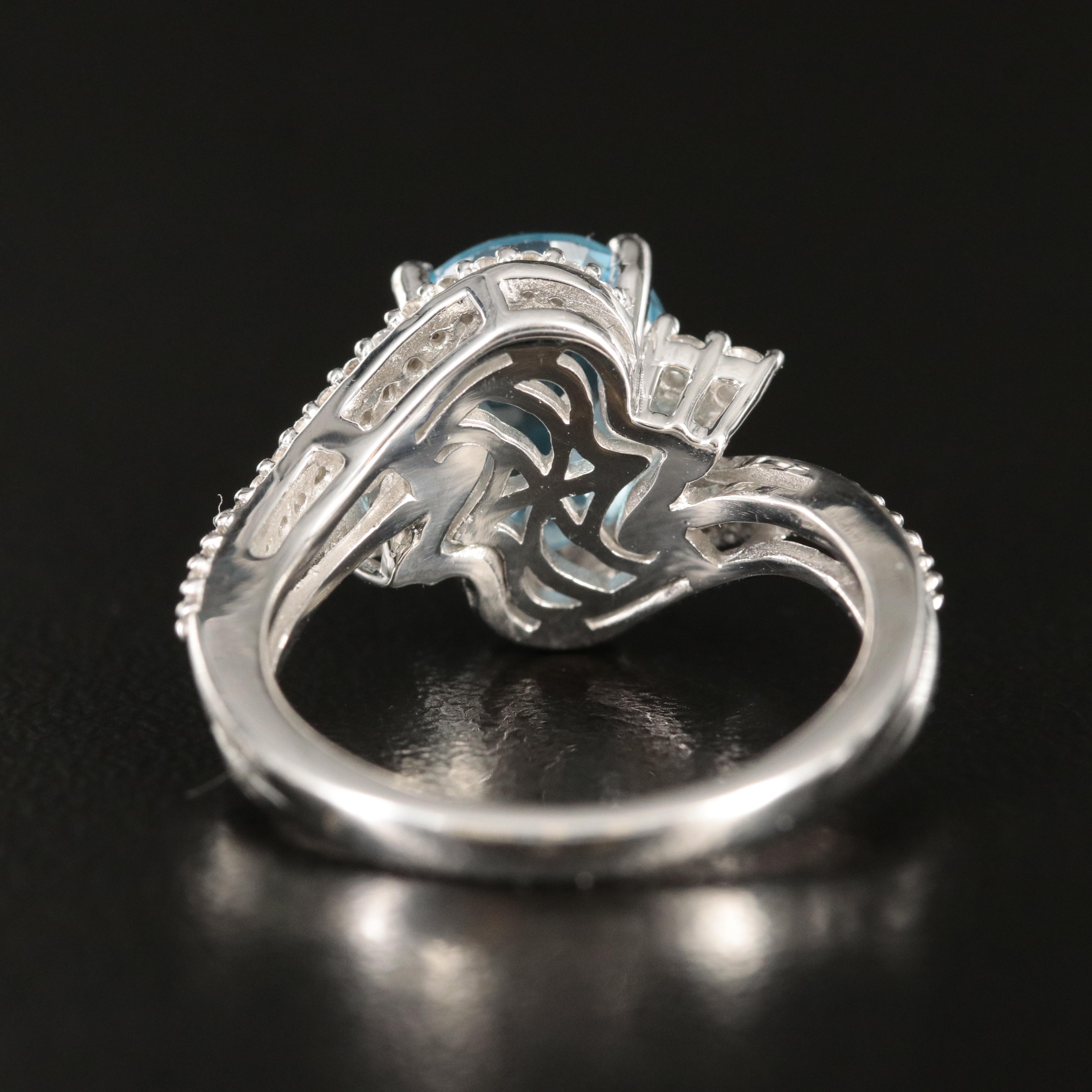 Sterling Swiss Blue Topaz Ring