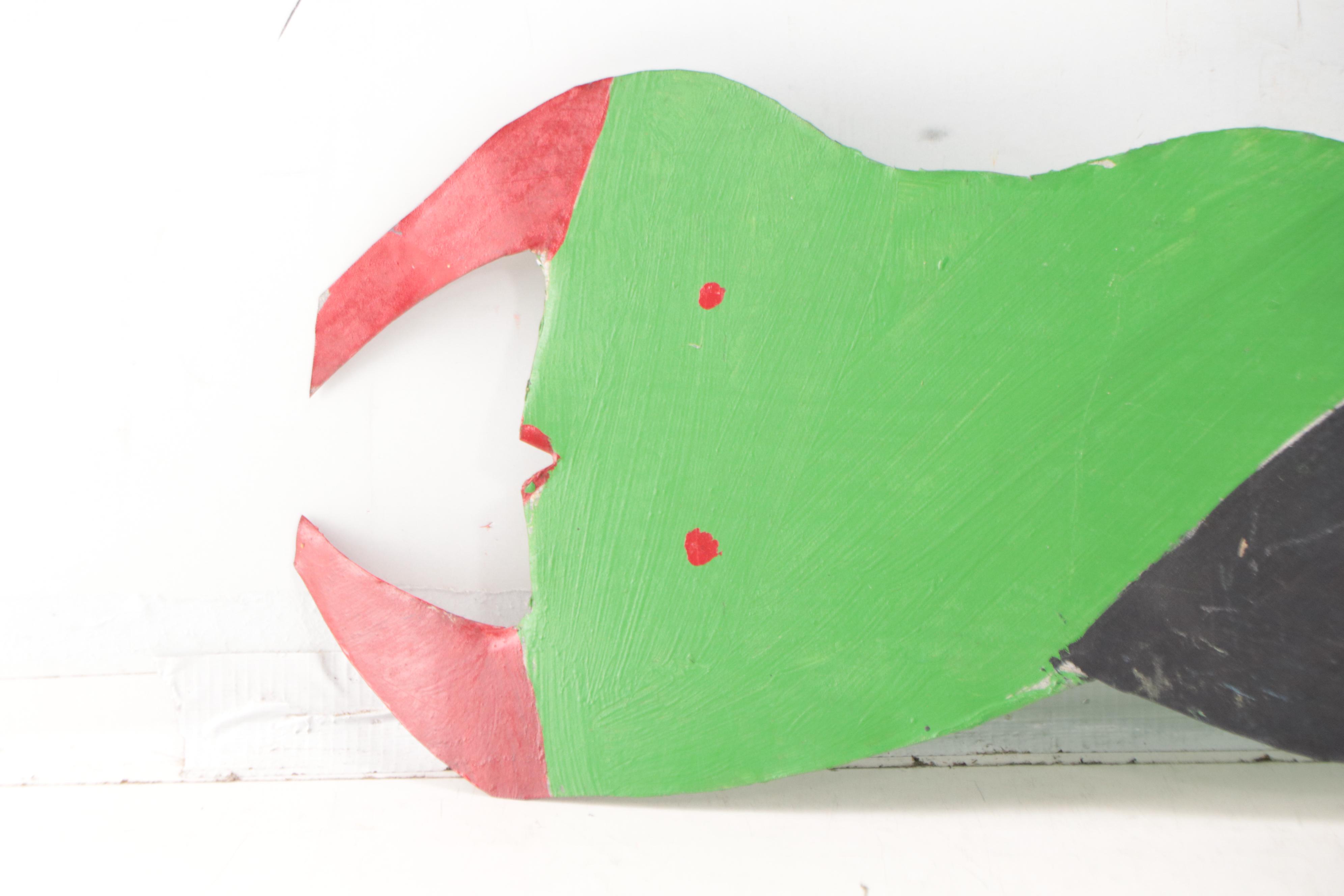 R.A. Miller Folk Art Acrylic Painting of Creature