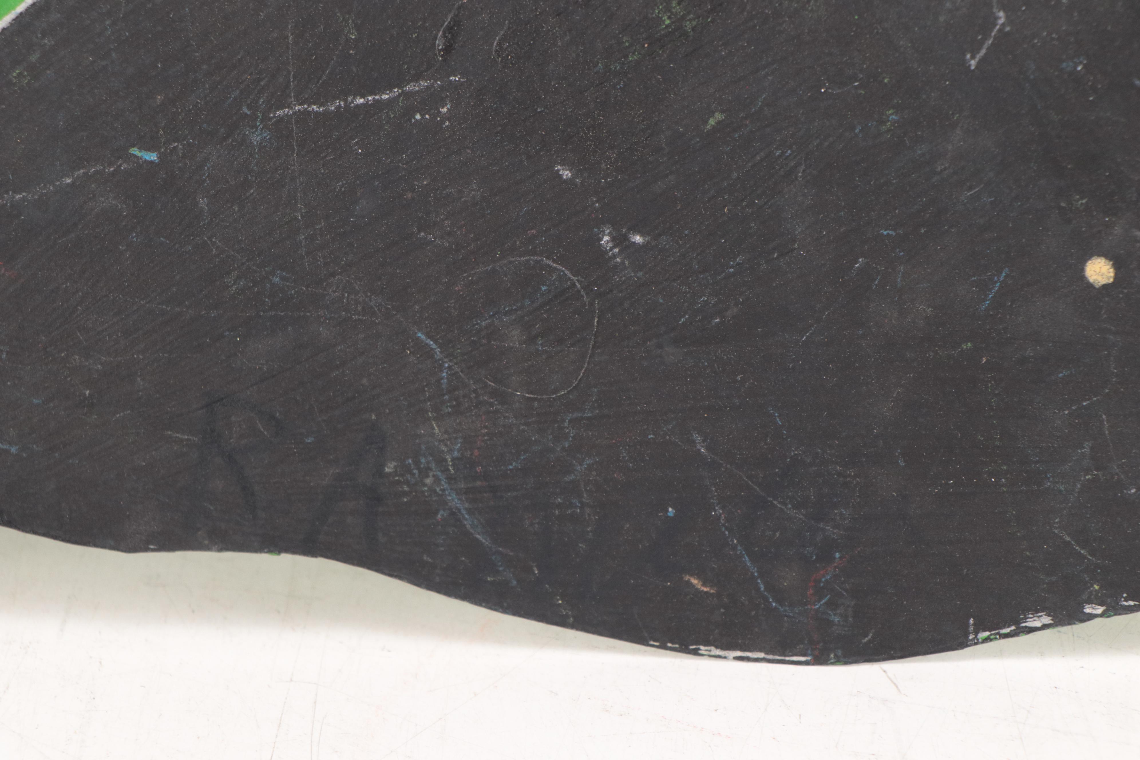 R.A. Miller Folk Art Acrylic Painting of Creature