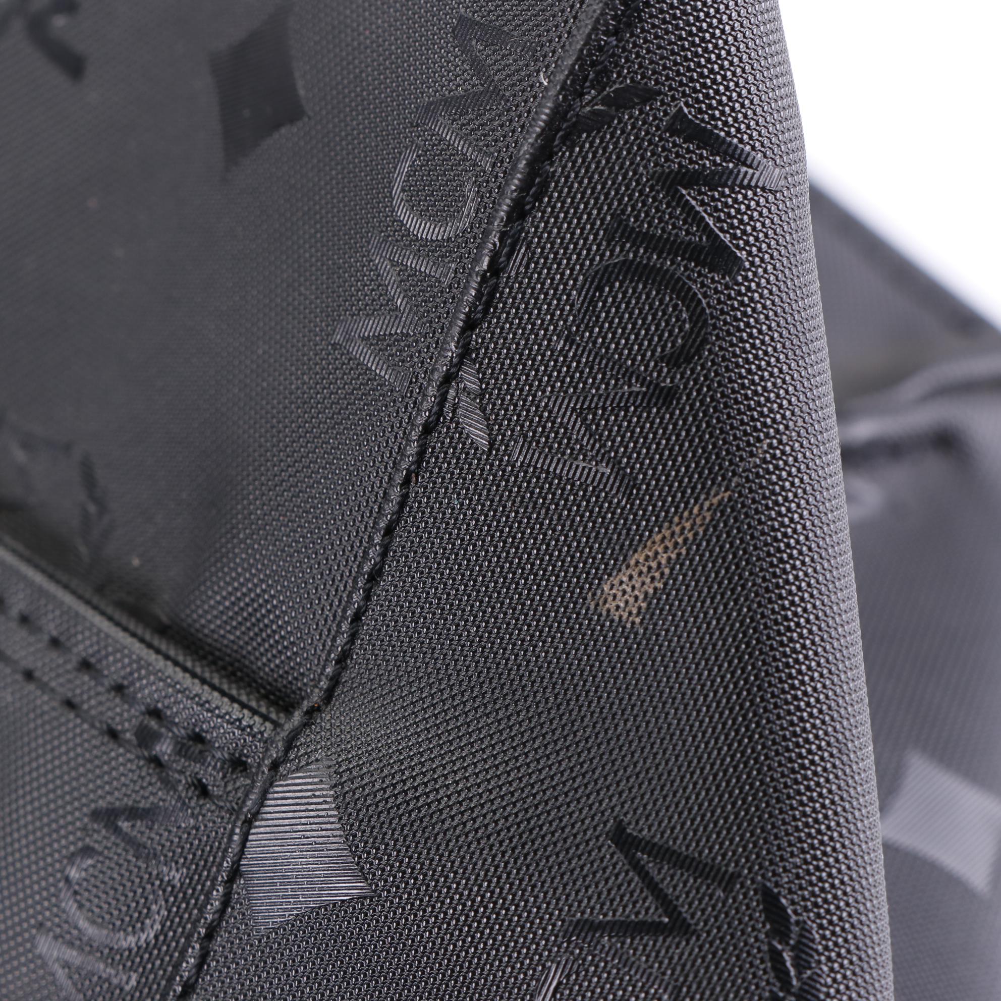 MCM Long Handle Tote Bag in Black Visetos Vinyl