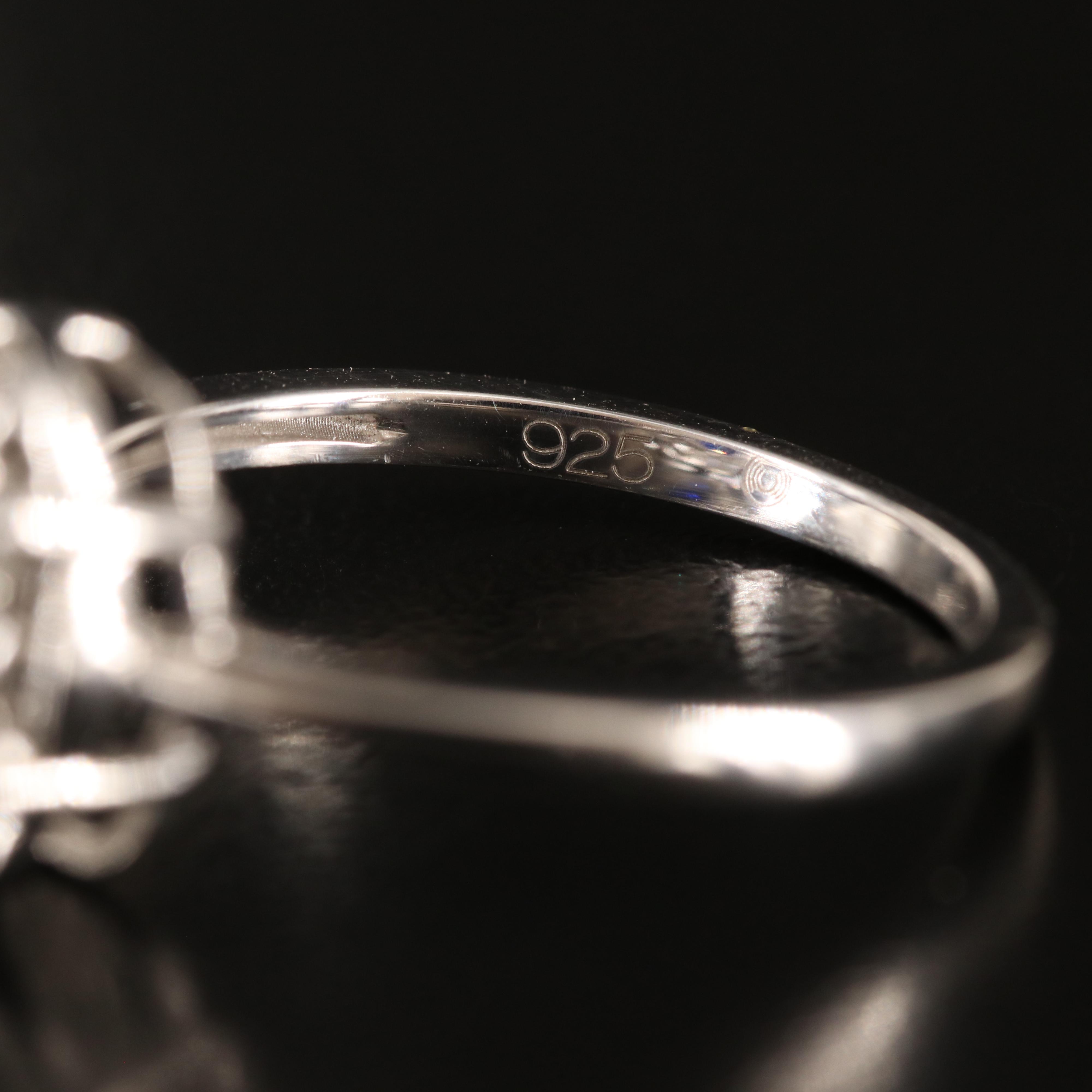 Sterling Sapphire and Topaz Ring